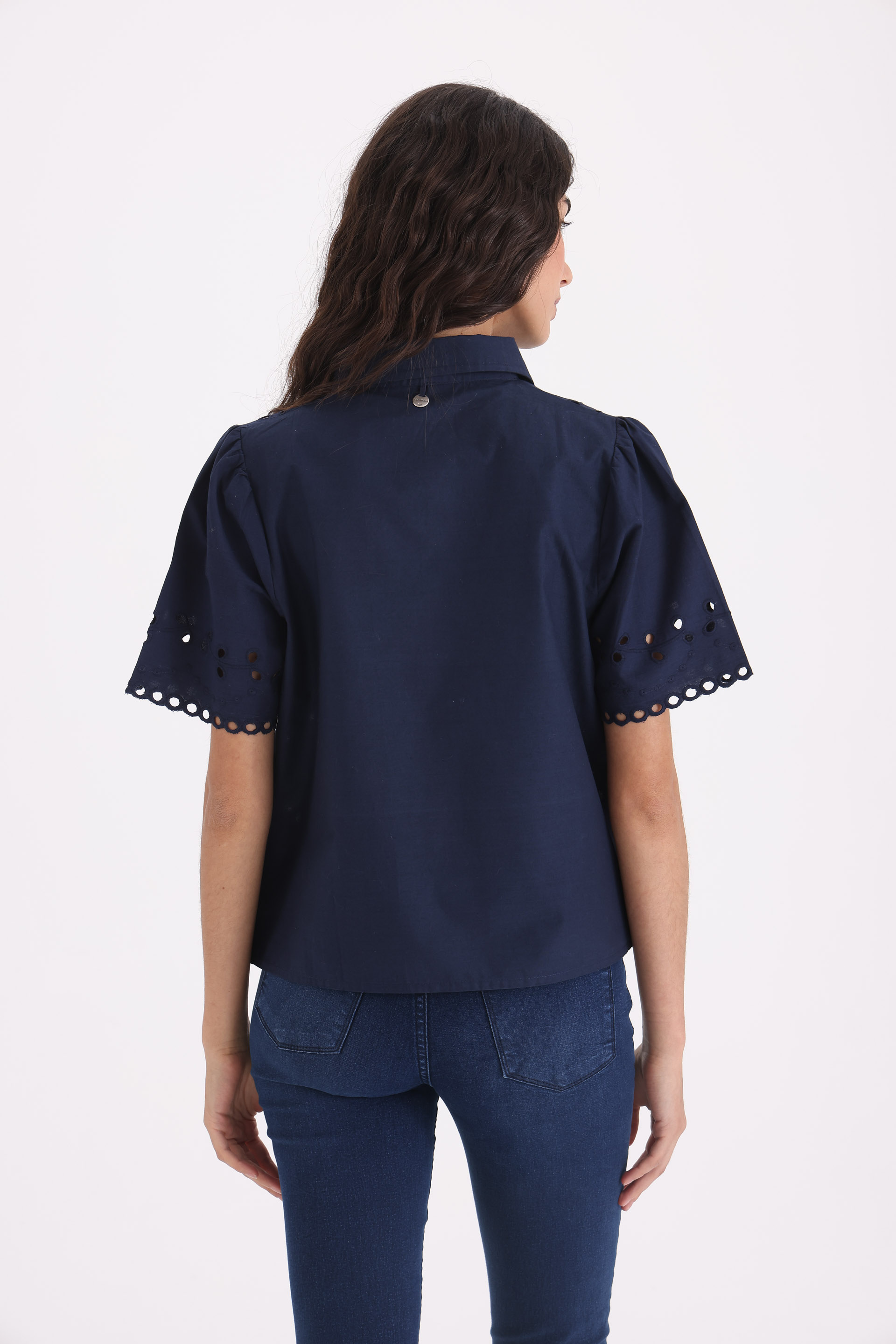 CAMISA-ALGODÓN-TINA-AZUL MARINO-0100719104