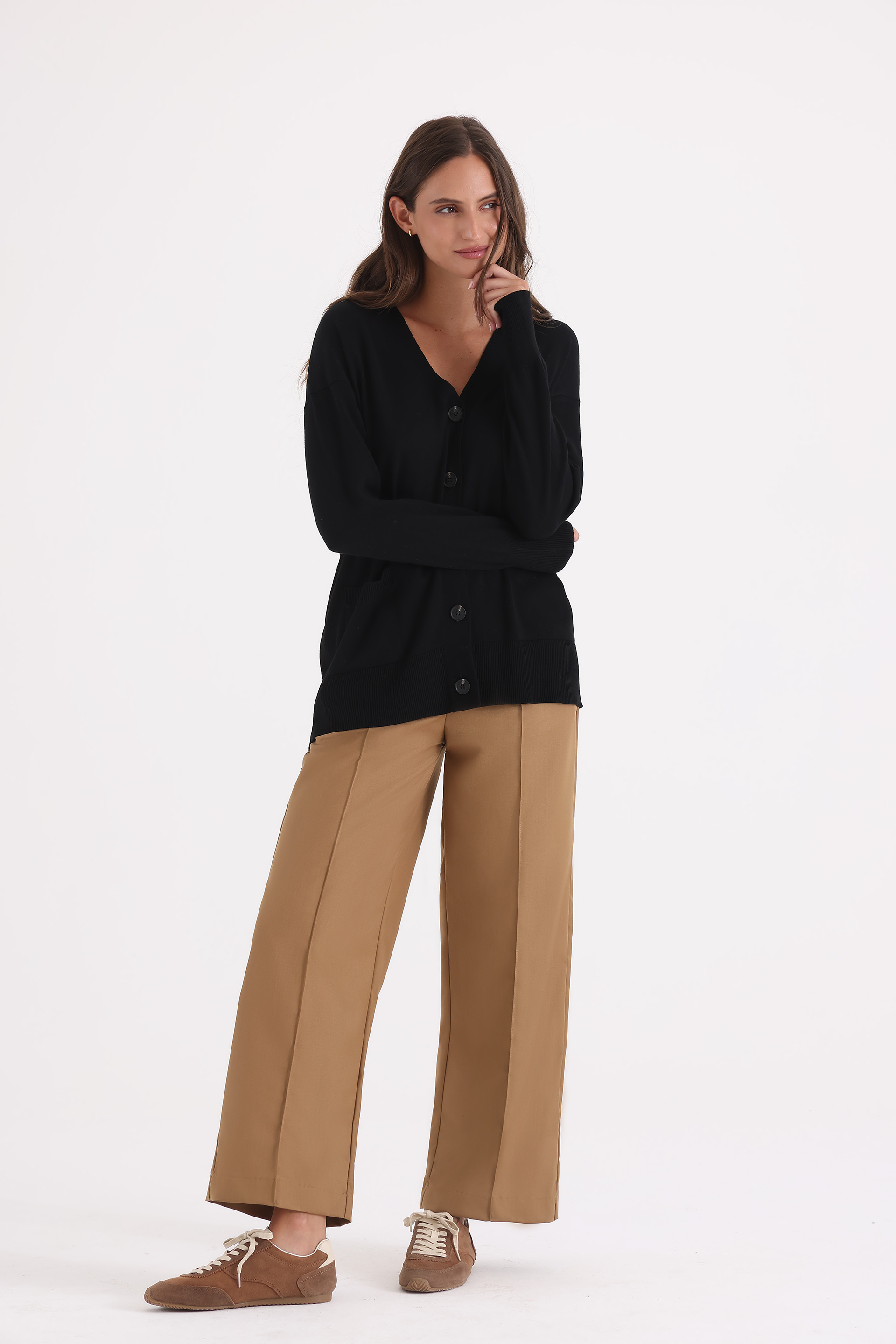 CARDIGAN-TEJIDO-ALGODÓN-BELEN-NEGRO-0800368102