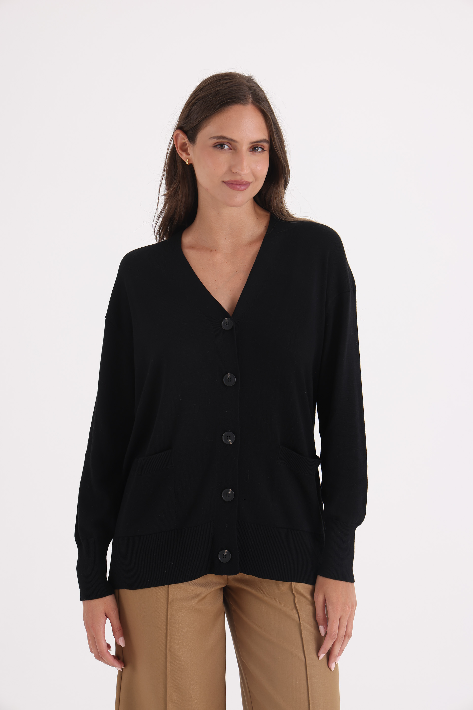 CARDIGAN-TEJIDO-ALGODÓN-BELEN-NEGRO-0800368102