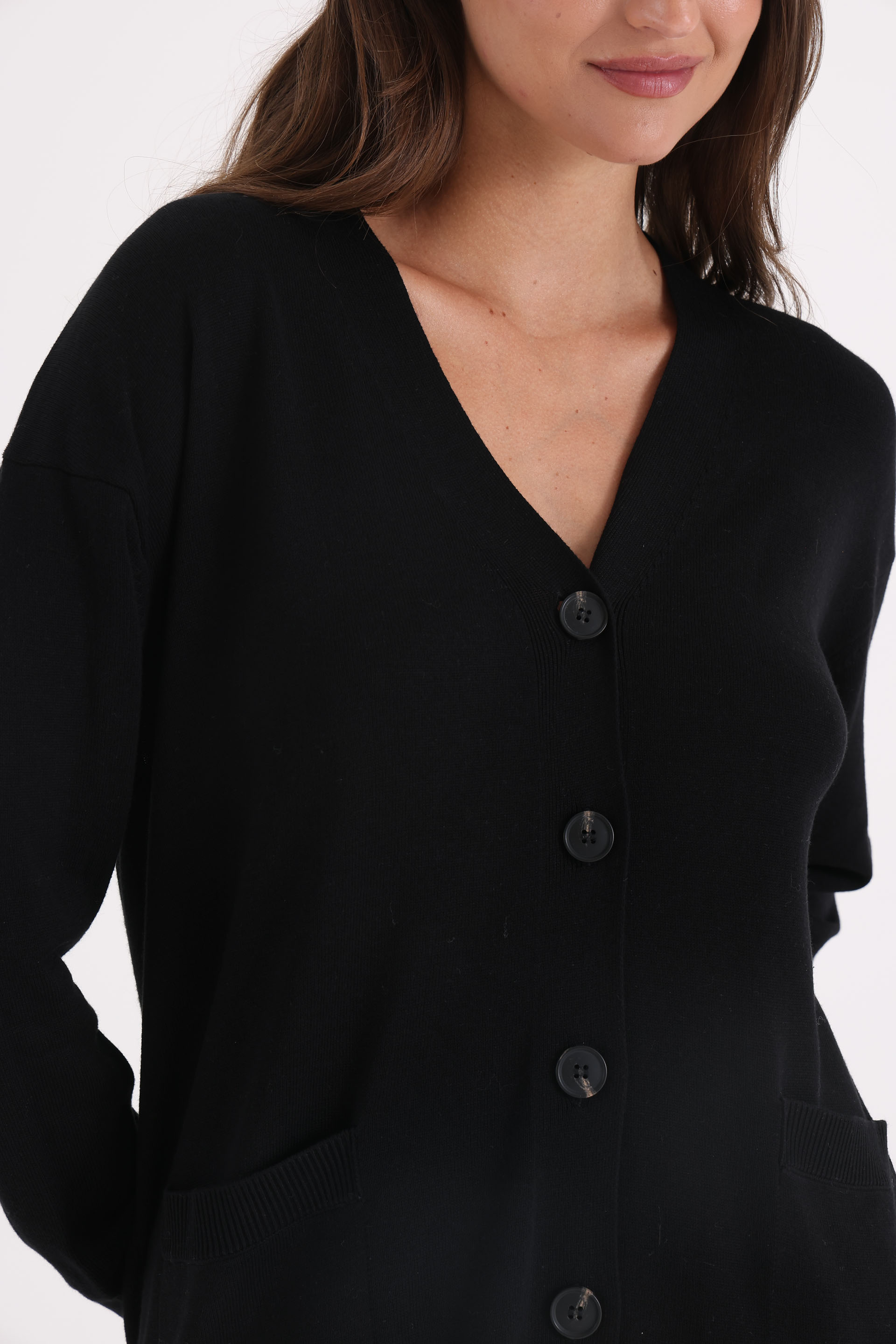 CARDIGAN-TEJIDO-ALGODÓN-BELEN-NEGRO-0800368102