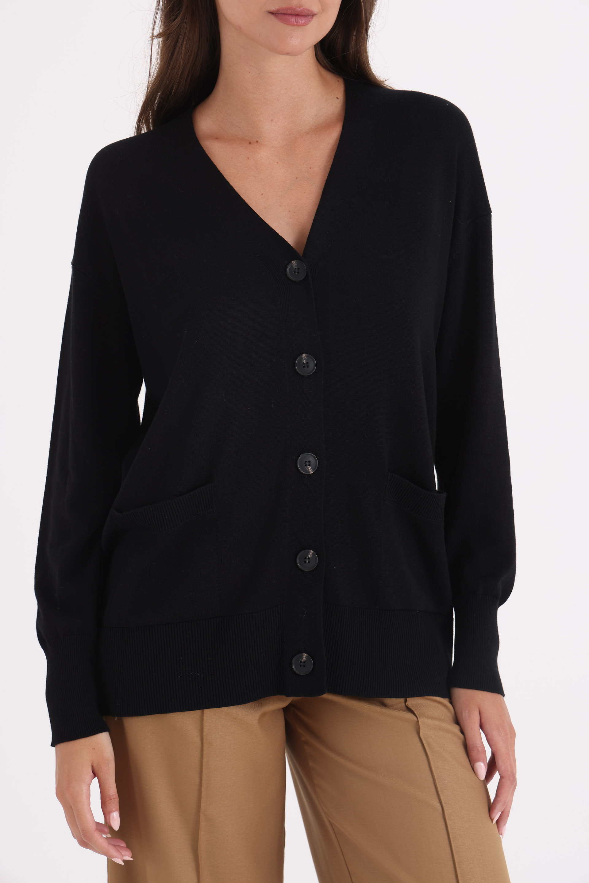 CARDIGAN-TEJIDO-ALGODÓN-BELEN-NEGRO-0800368102