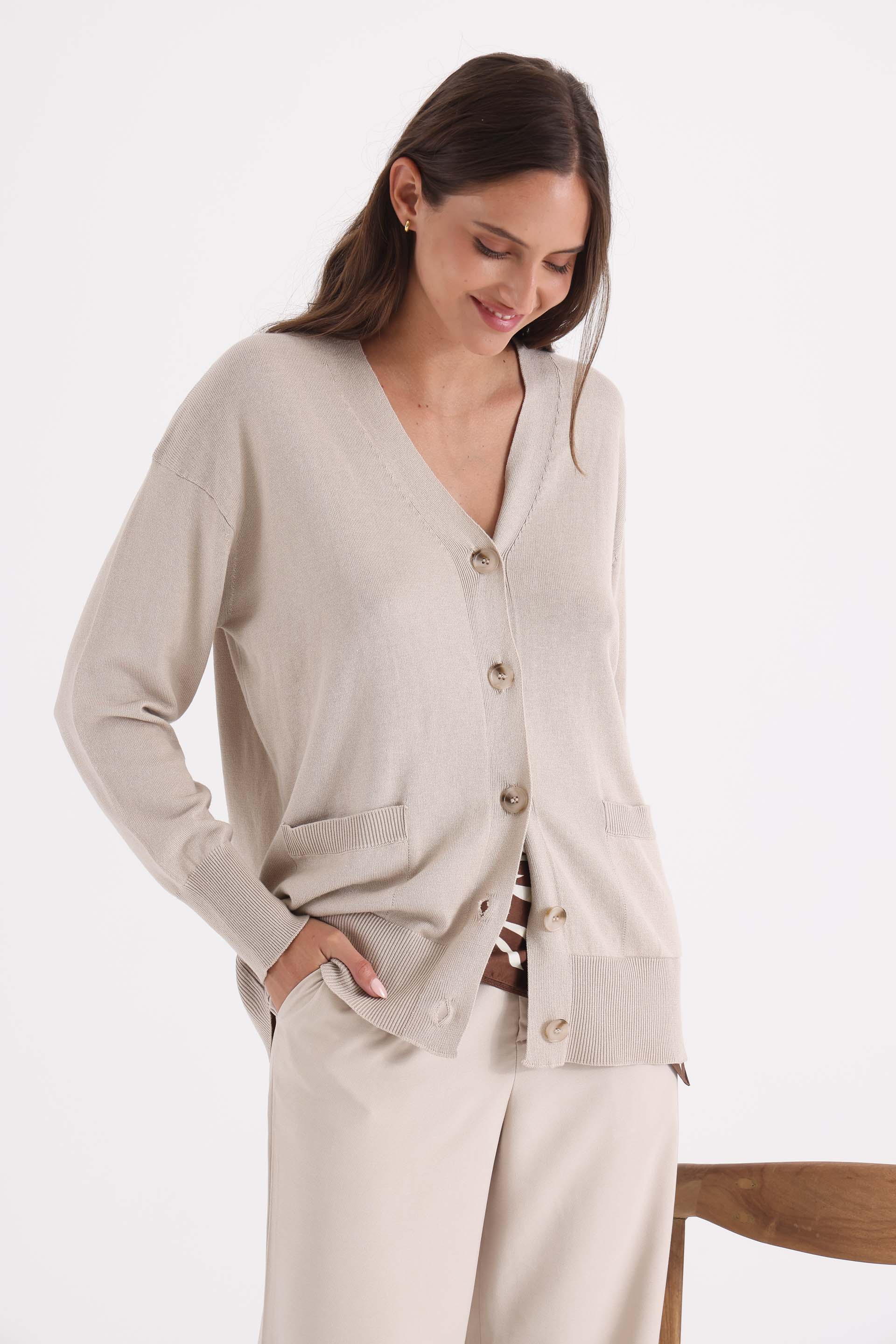 CARDIGAN-TEJIDO-ALGODÓN-BELEN-ARENA-0800368168