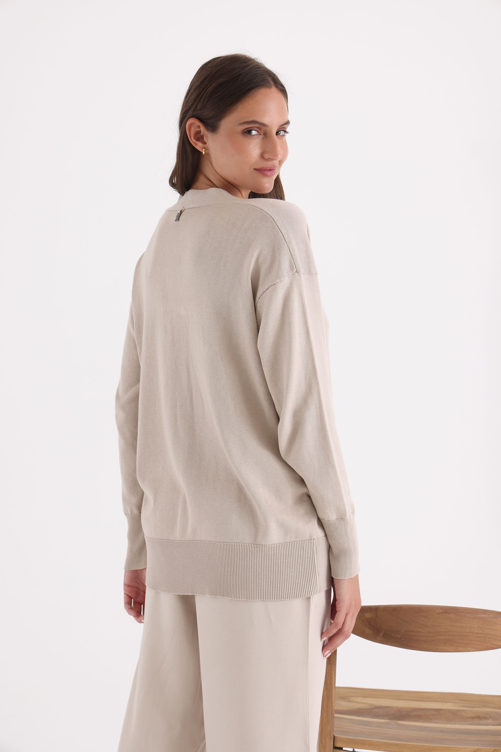 CARDIGAN-TEJIDO-ALGODÓN-BELEN-ARENA-0800368168