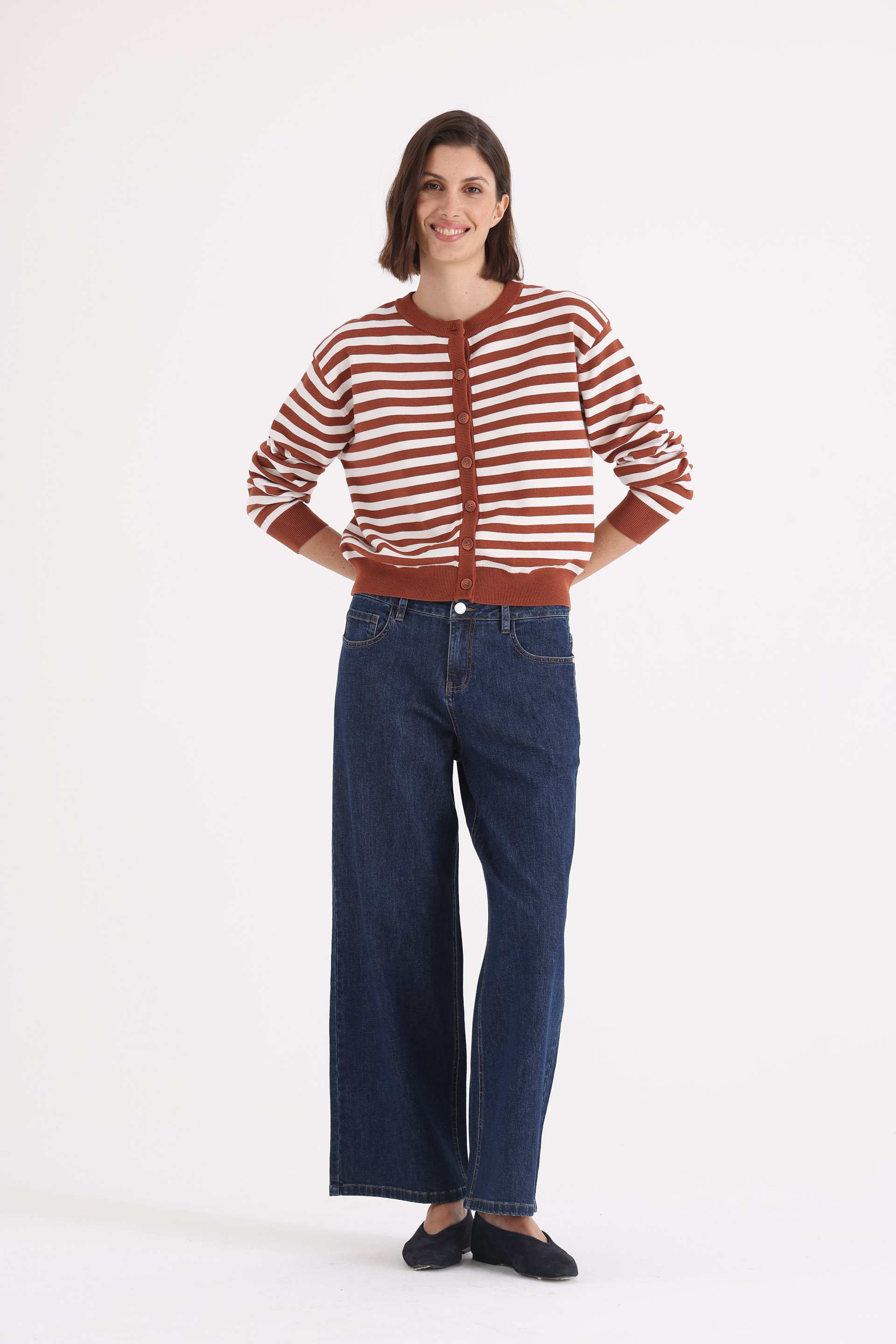 CARDIGAN-TEJIDO-RAYADO-MELISSA-MARRON-0800374110