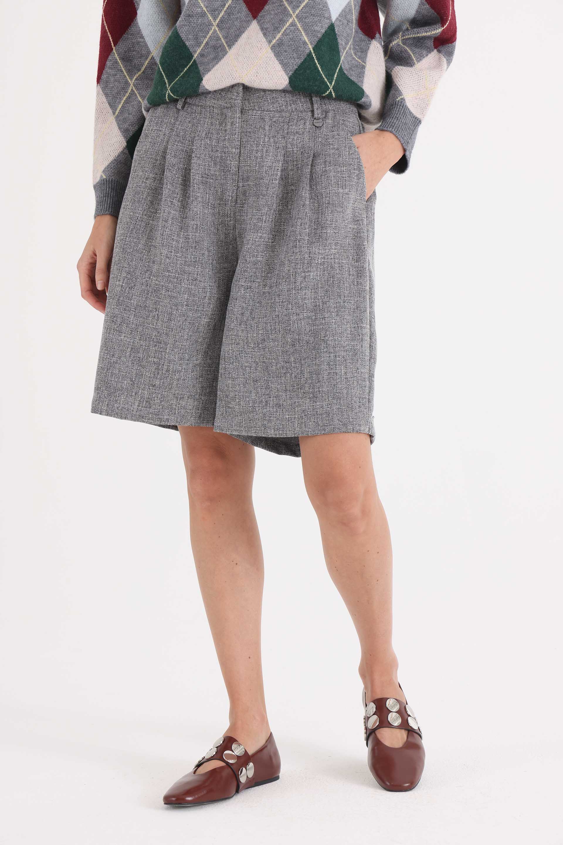 BERMUDA-SASTRERA-VALEN-GRIS MELANGE-0900196117