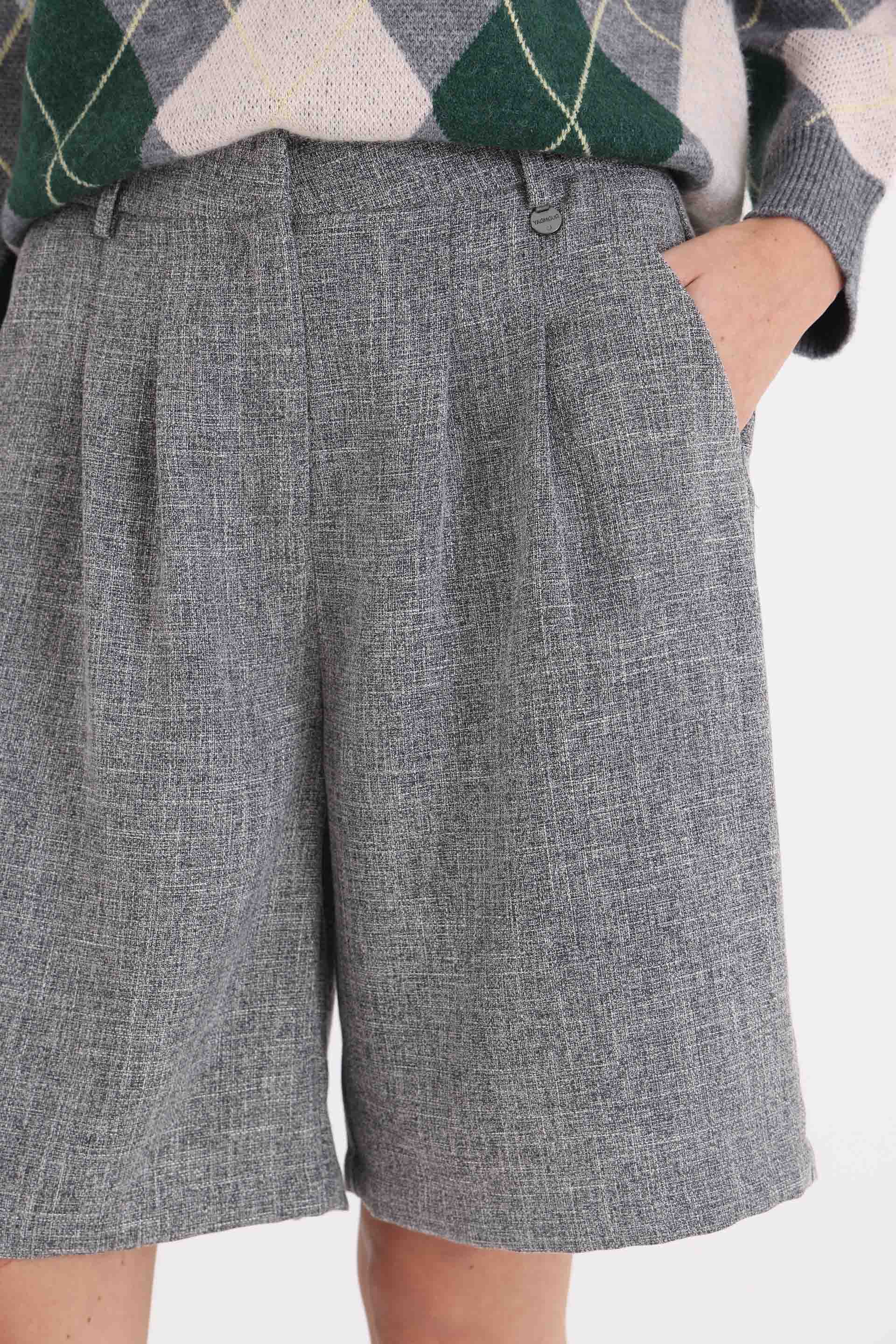 BERMUDA-SASTRERA-VALEN-GRIS MELANGE-0900196117