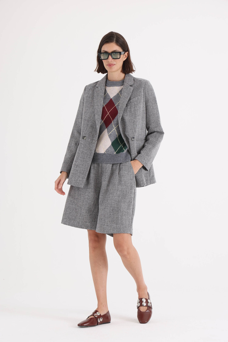 BLAZER-SASTRERO-TWEED-VALEN-GRIS MELANGE-1400088117