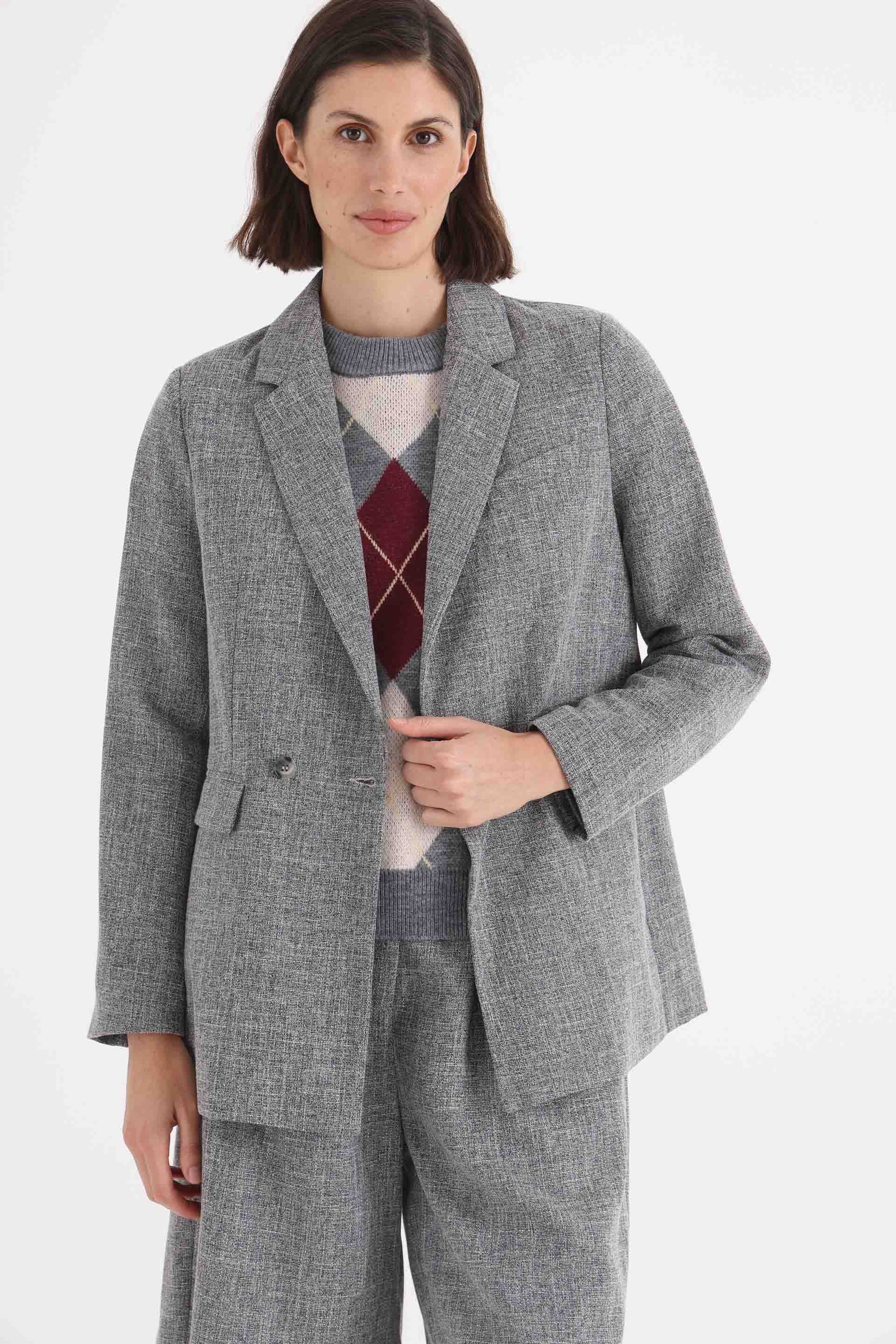 BLAZER-SASTRERO-TWEED-VALEN-GRIS MELANGE-1400088117