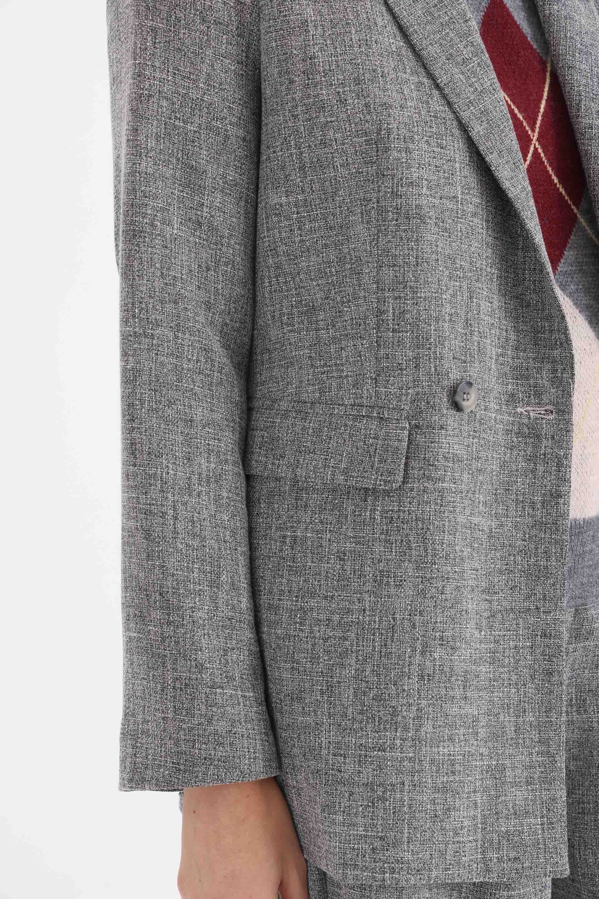 BLAZER-SASTRERO-TWEED-VALEN-GRIS MELANGE-1400088117