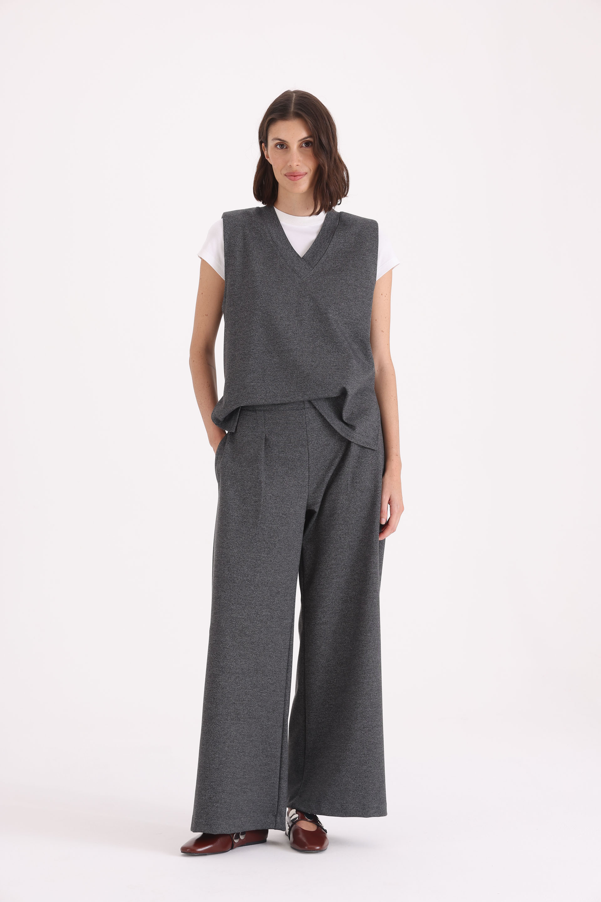 JOGGER WIDE LEG TEJIDO