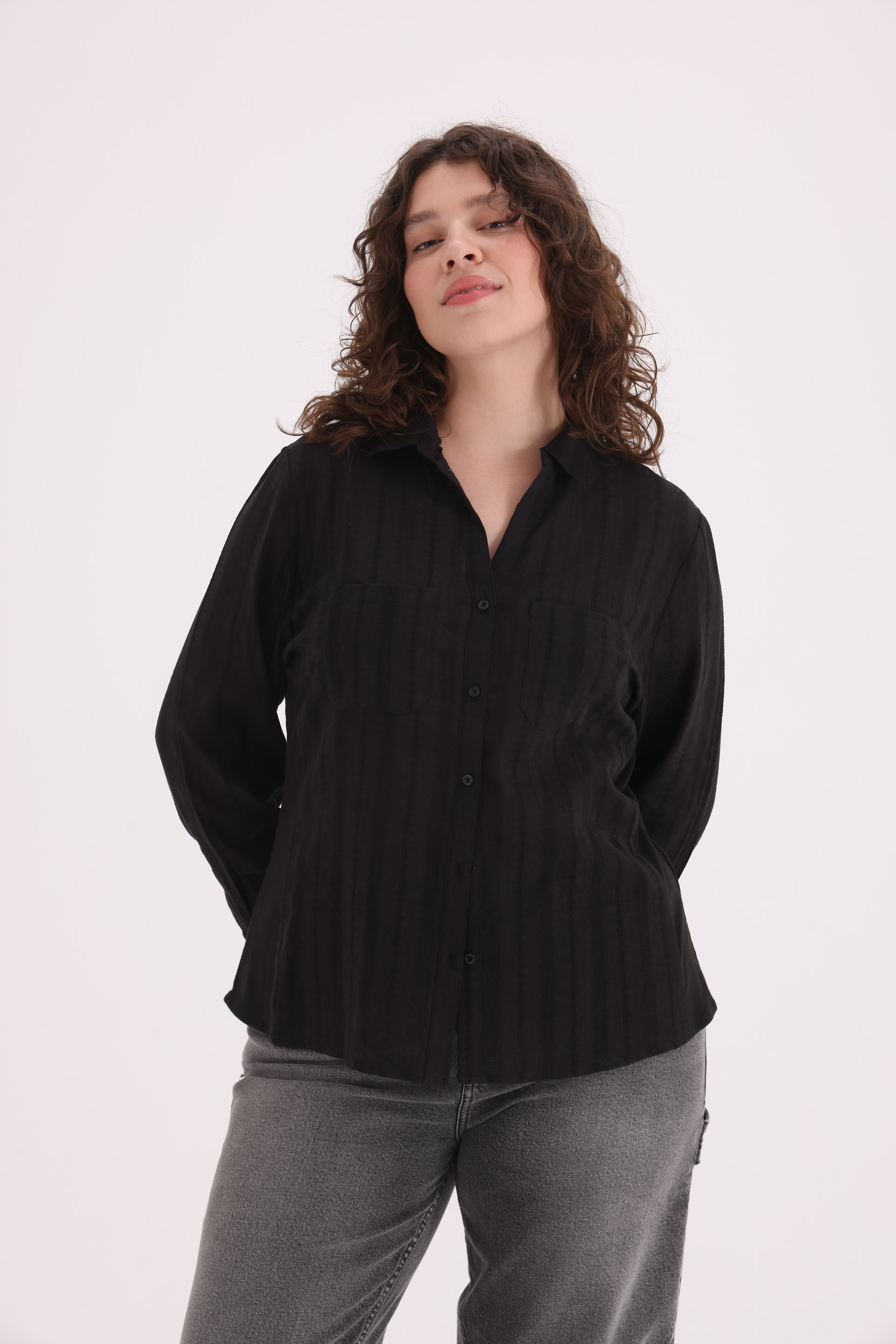 CAMISA-ALGODÓN-LILY-LISA-NEGRO-0100643102