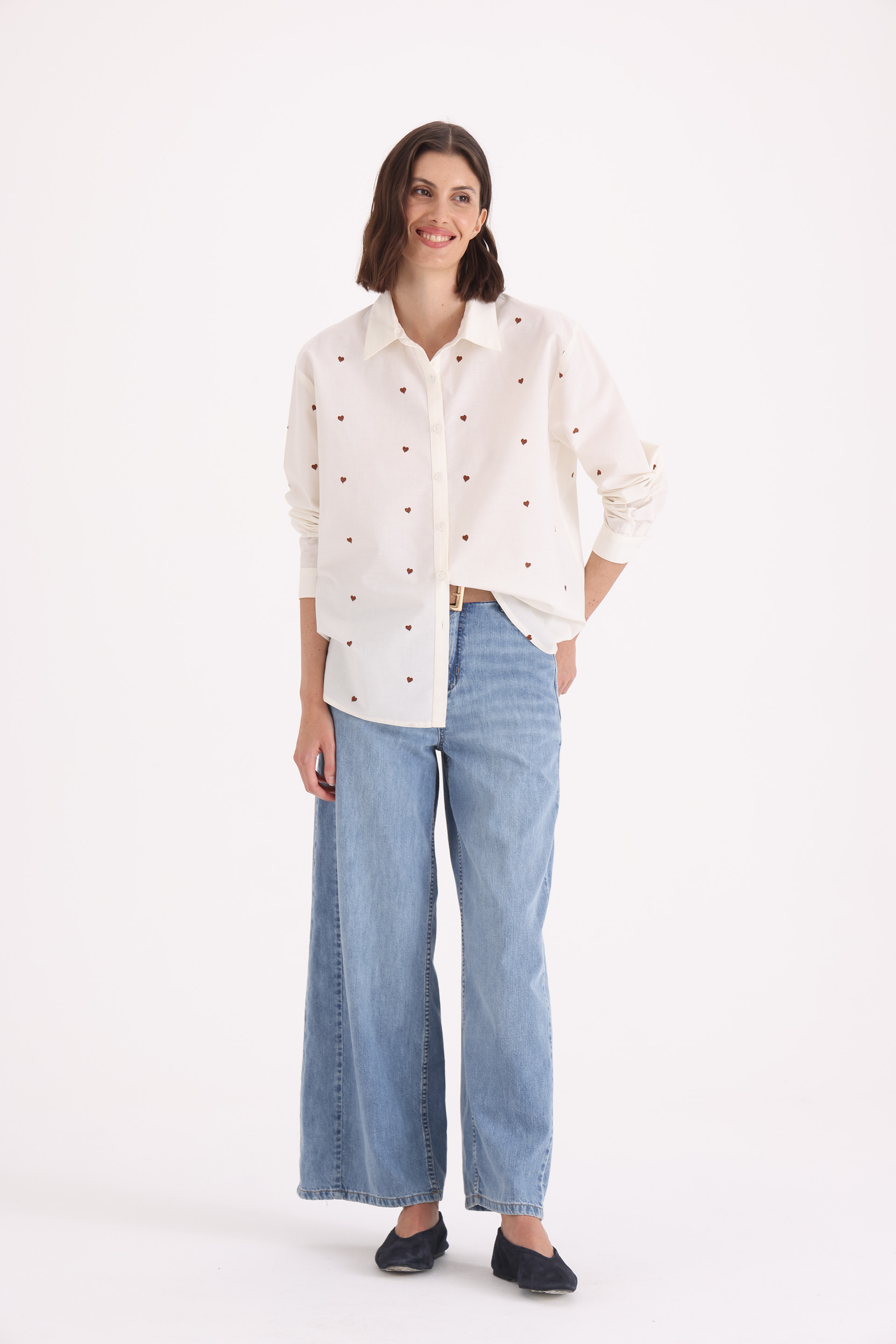 CAMISA-POPLIN-MANGA-LARGA-NINA-OFF WHITE-0100732192