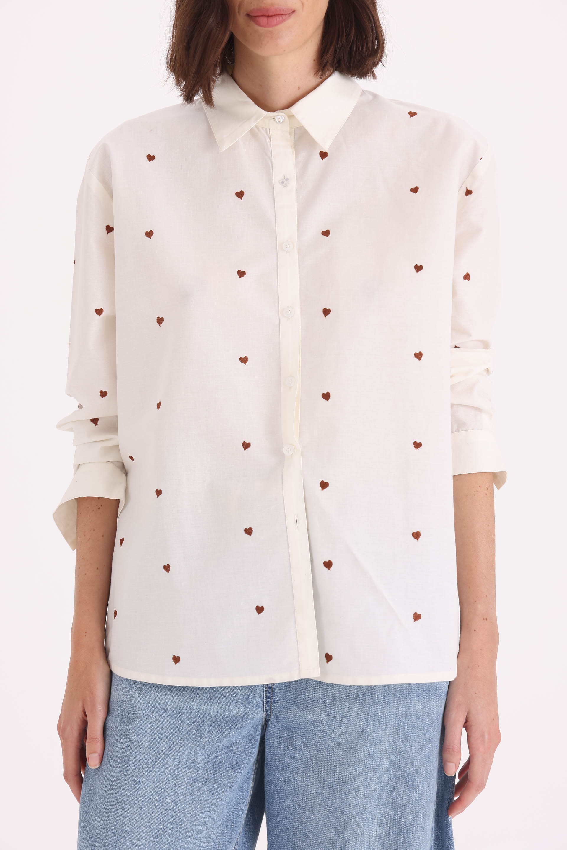 CAMISA-POPLIN-MANGA-LARGA-NINA-OFF WHITE-0100732192