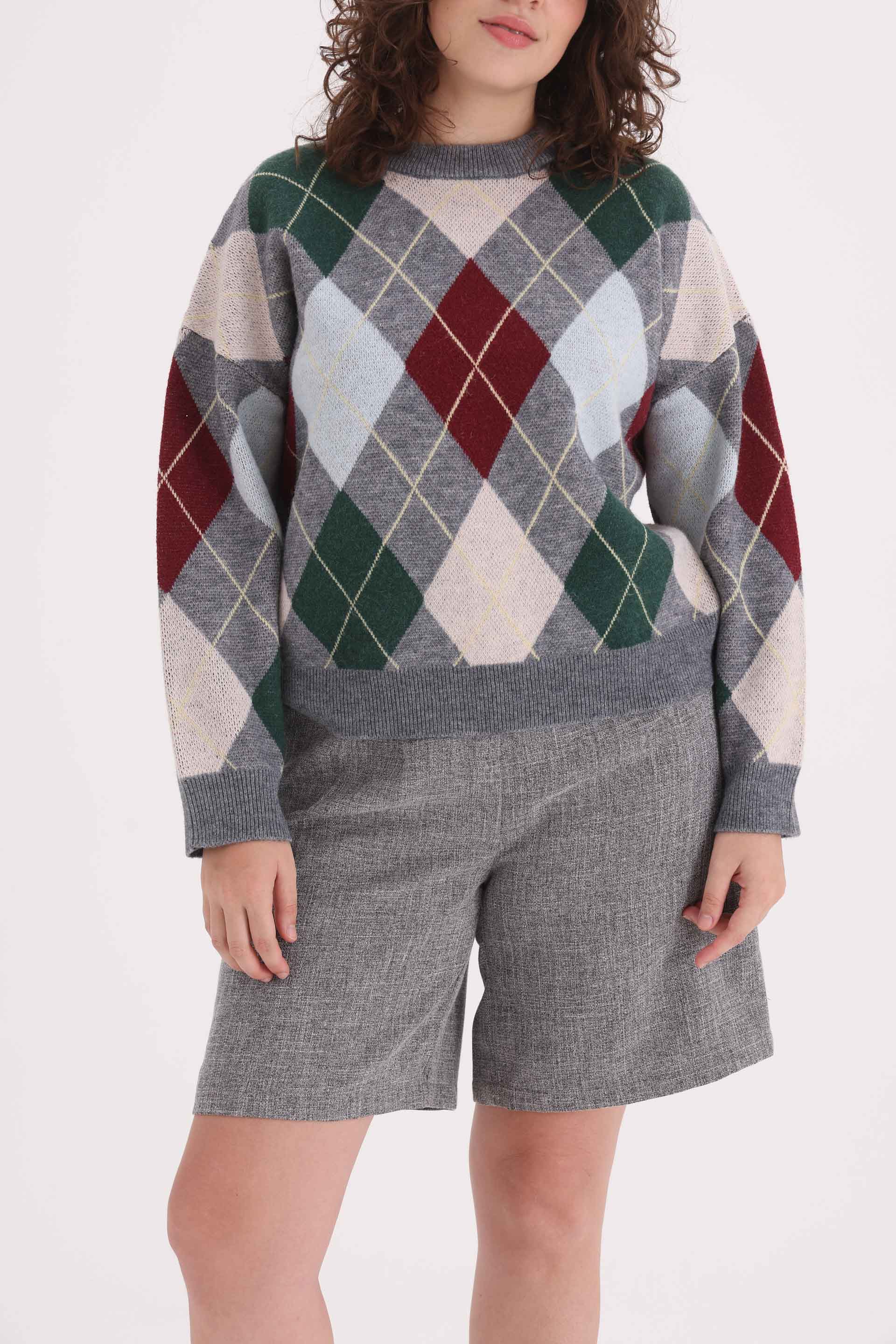 SWEATER-TEJIDO-CUELLO-REDONDO-NINA-GRIS MELANGE-0800377117