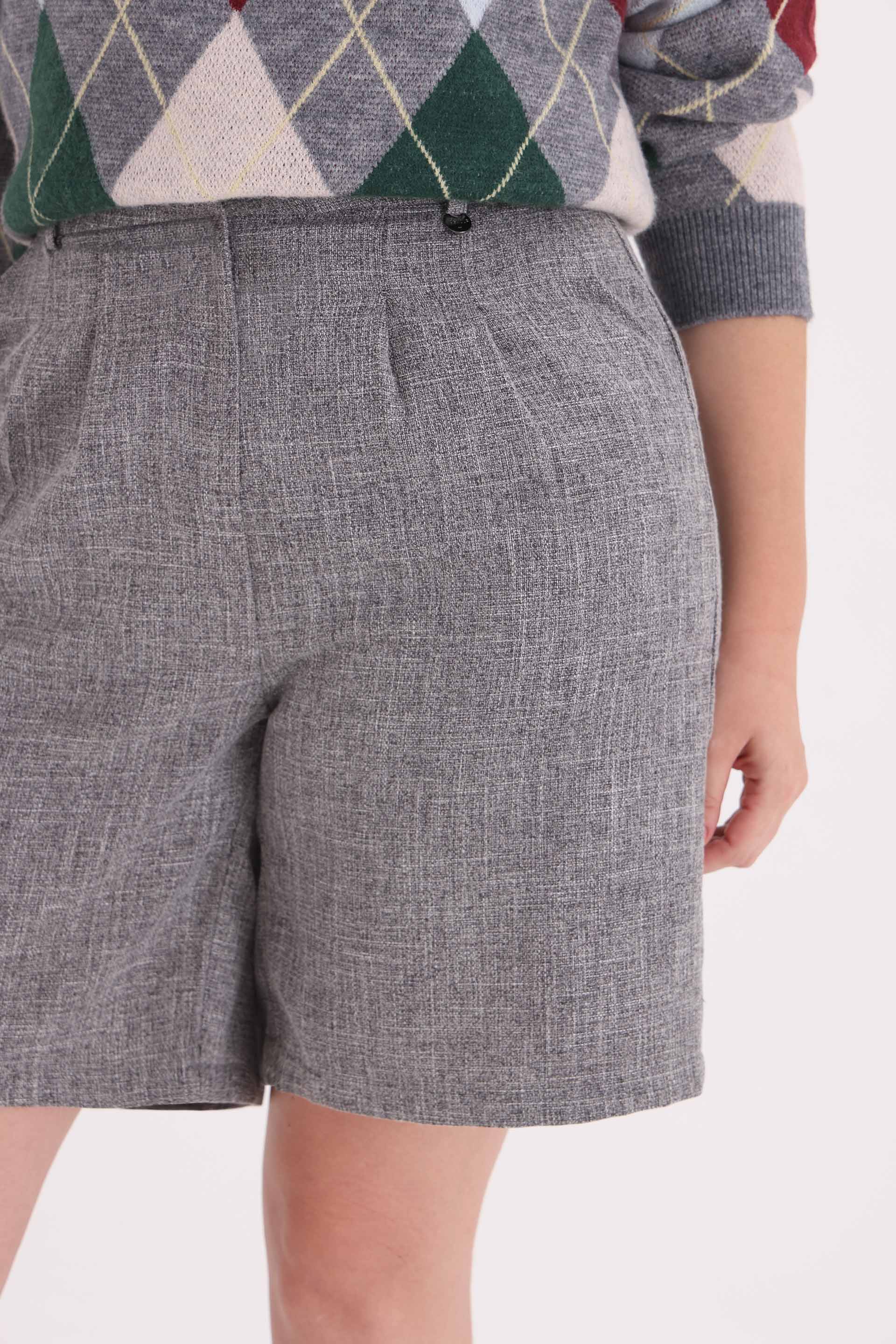 BERMUDA-SASTRERA-VALEN-GRIS MELANGE-0900196117