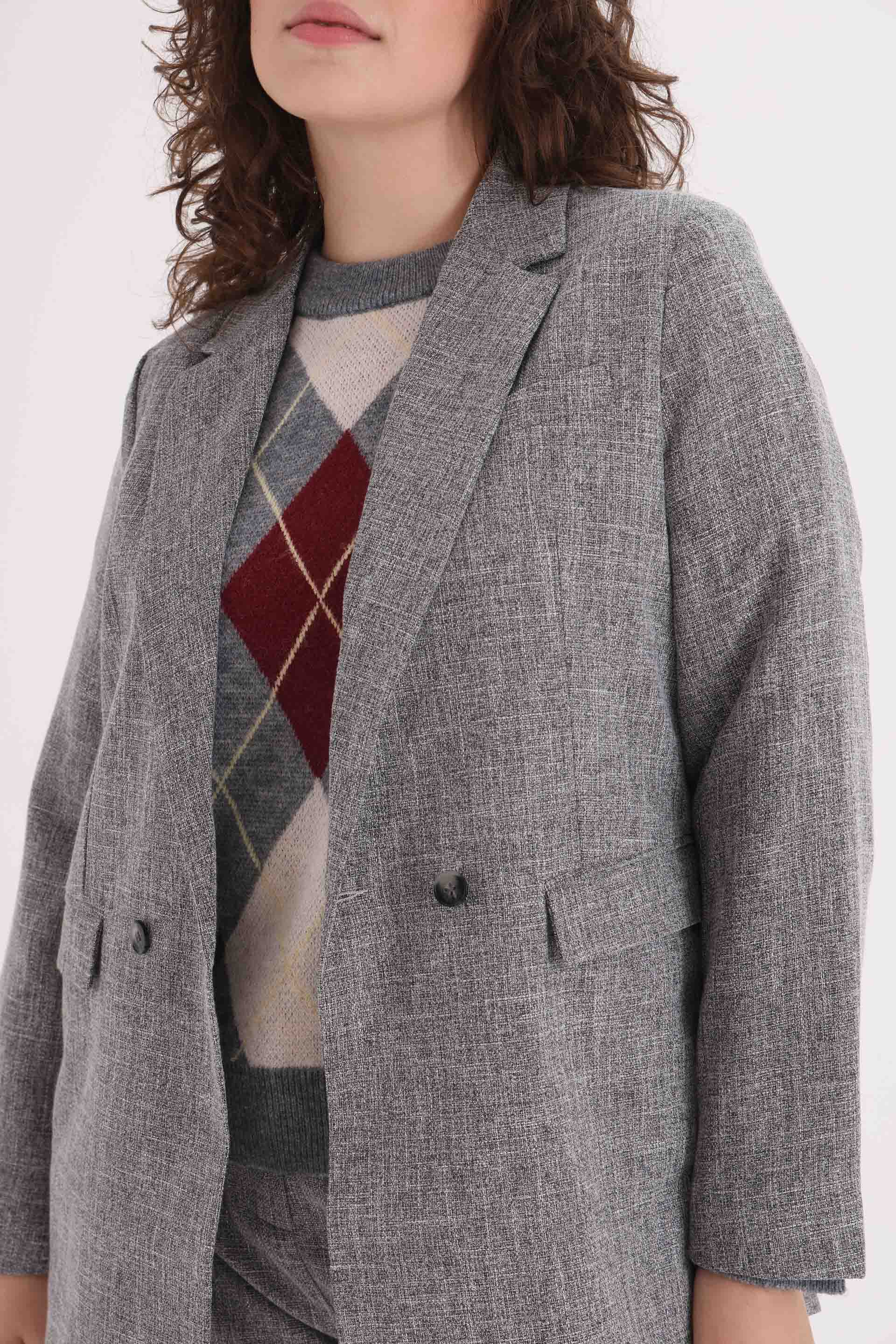 BLAZER-SASTRERO-TWEED-VALEN-GRIS MELANGE-1400088117