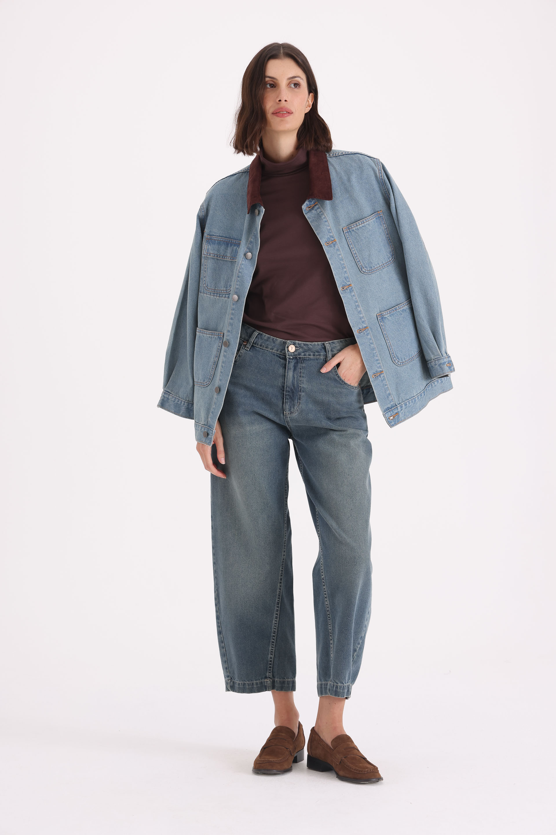 Y011 BAGGY T.MEDIO AZUL