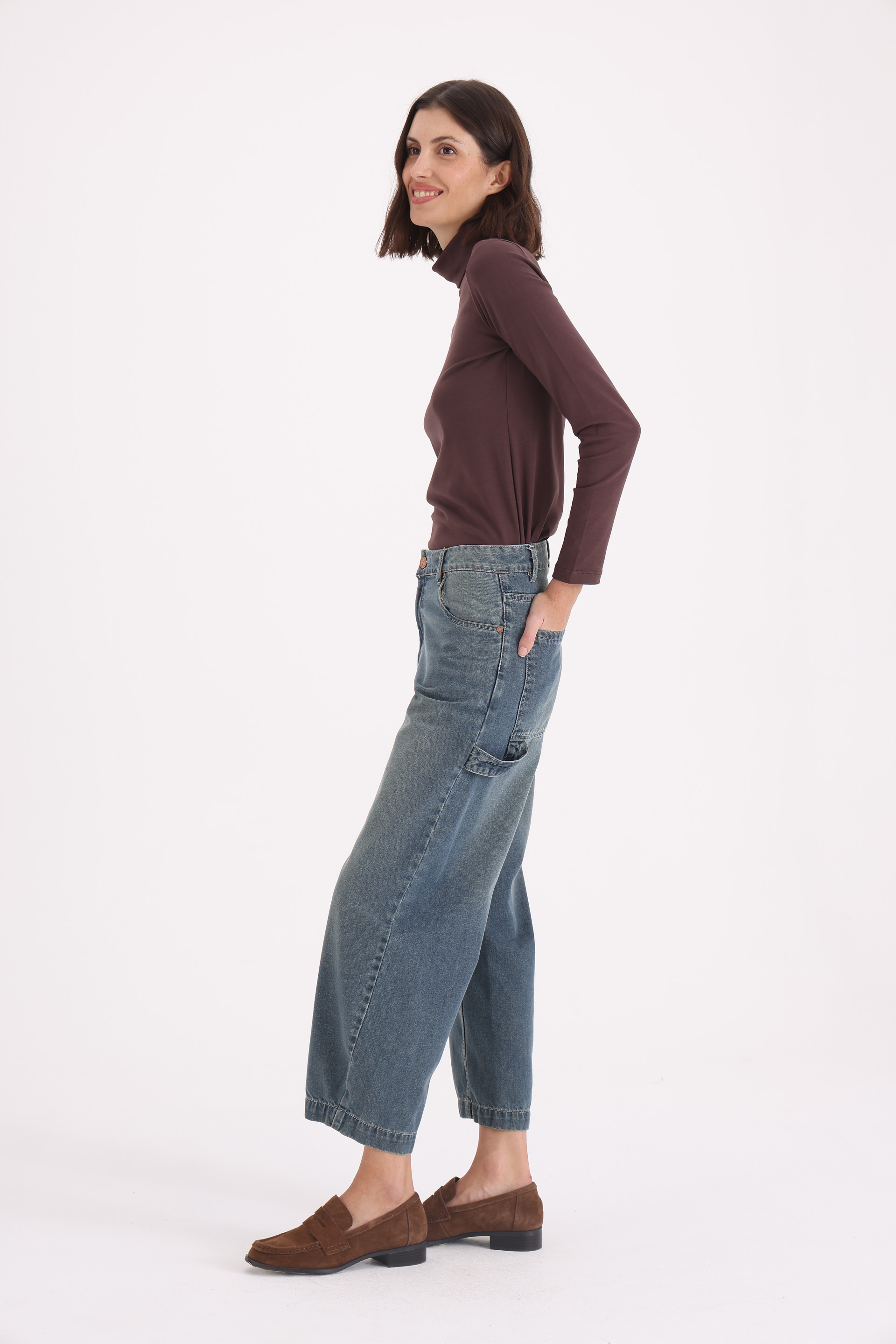 Y011 BAGGY T.MEDIO AZUL