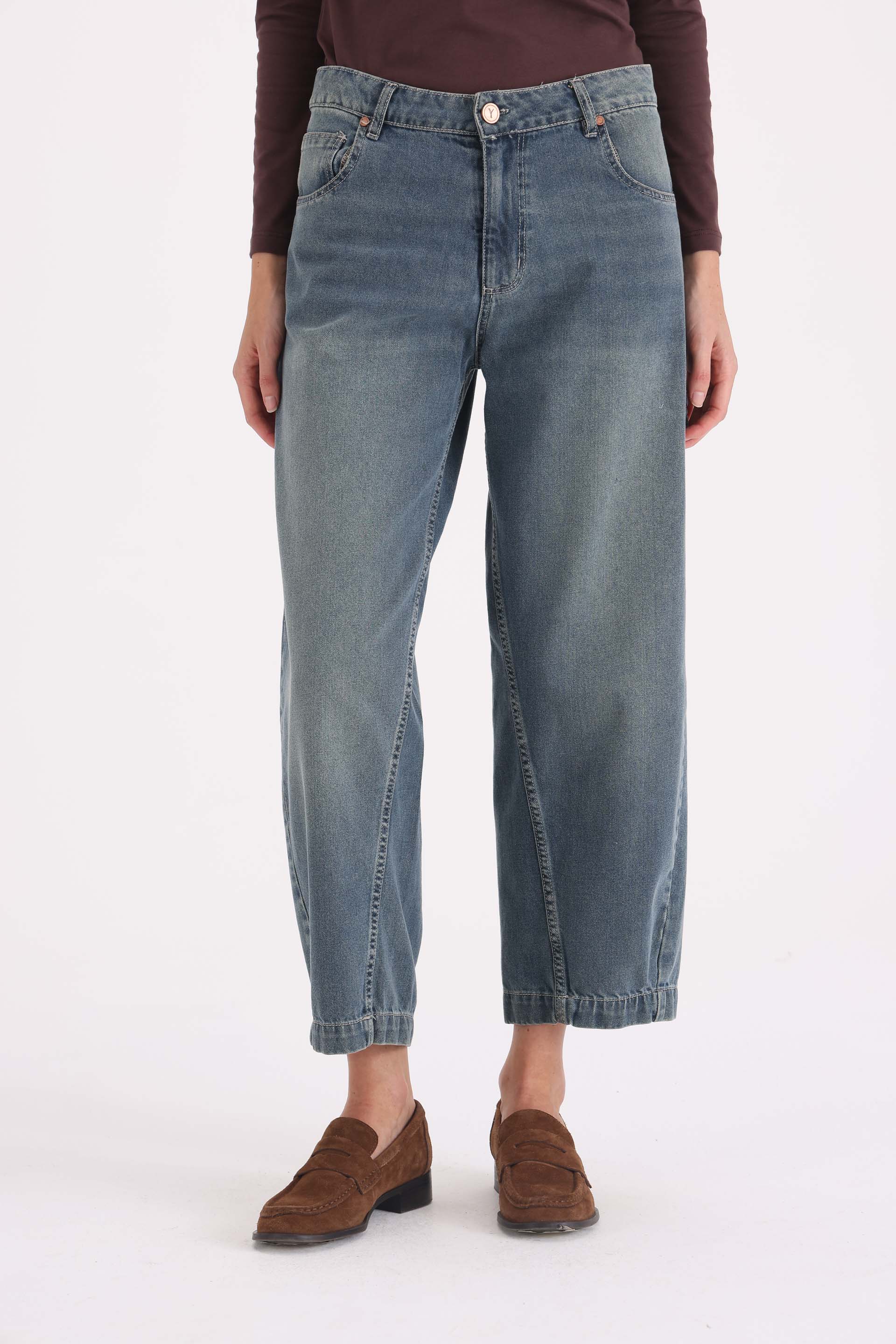 Y011 BAGGY T.MEDIO AZUL