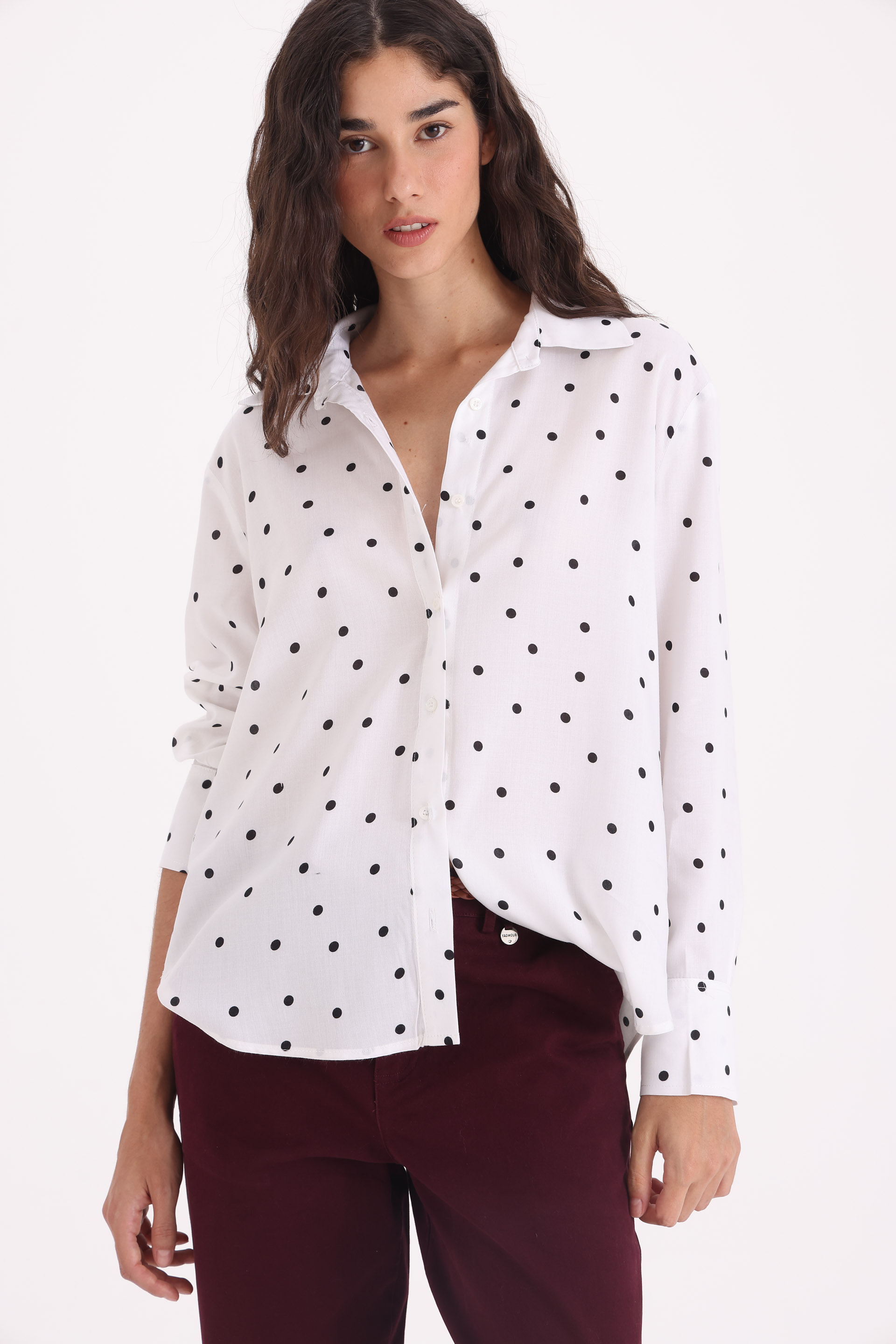 CAMISA MANGA LARGA LUNARES