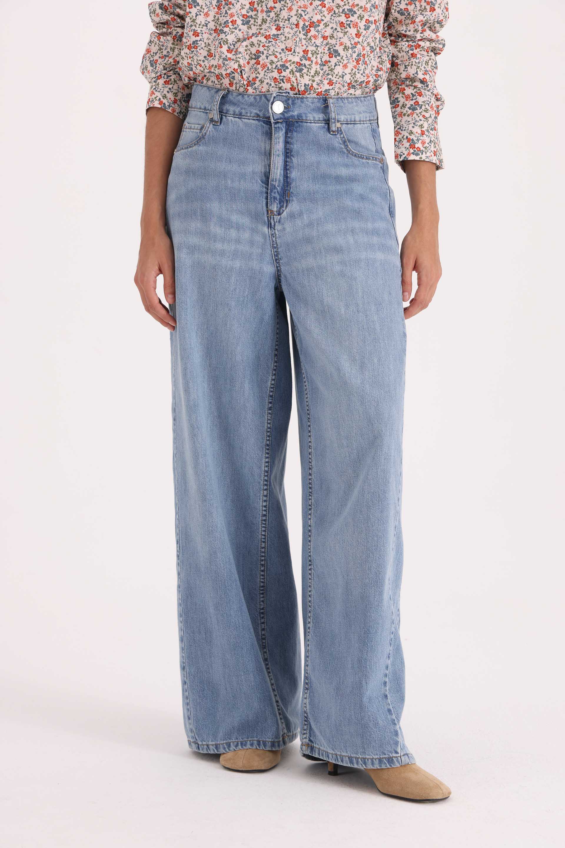 Y005 WIDE LEG T.ALTO STONE 