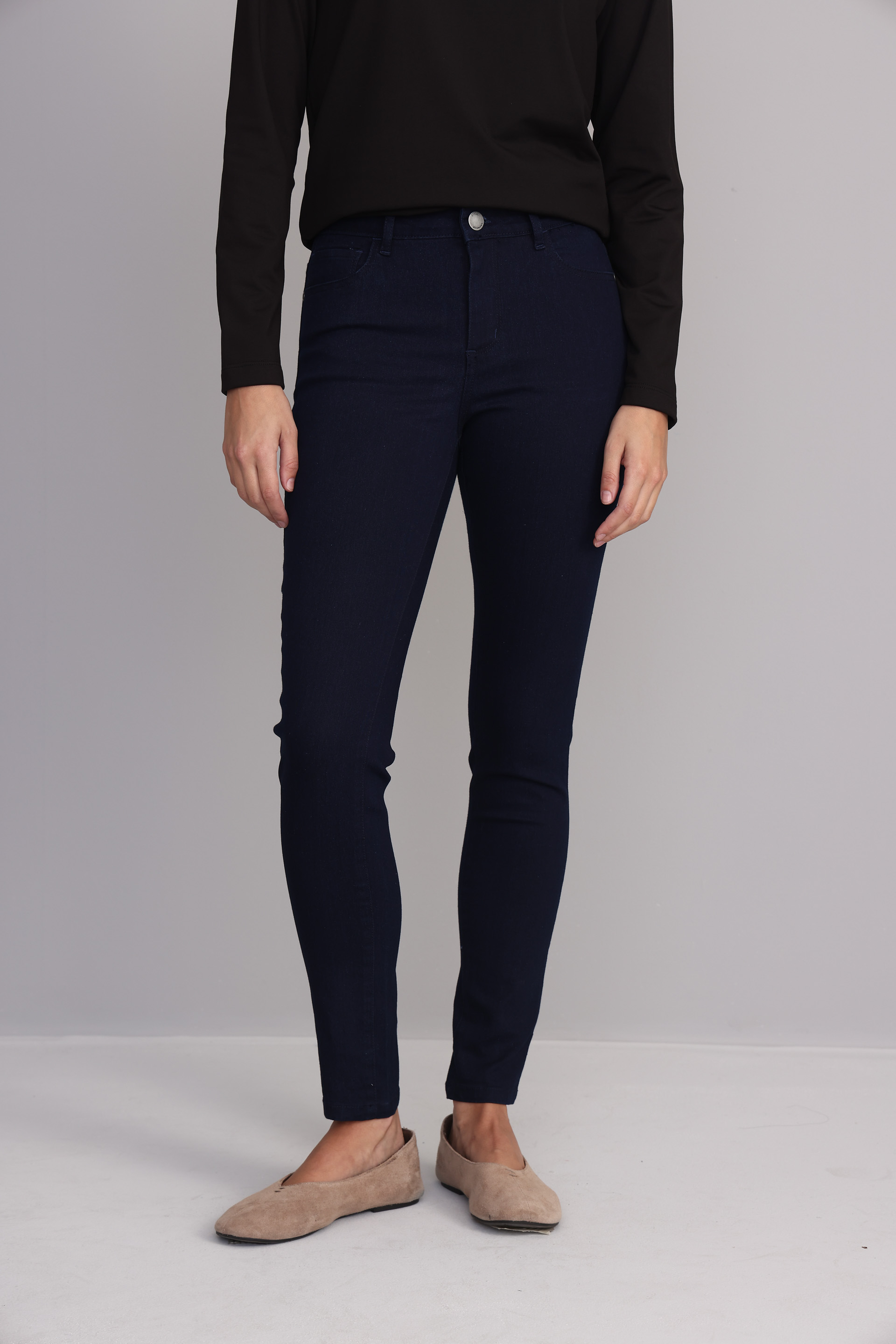 JEAN SKINNY EMMA RAW AZUL MARINO