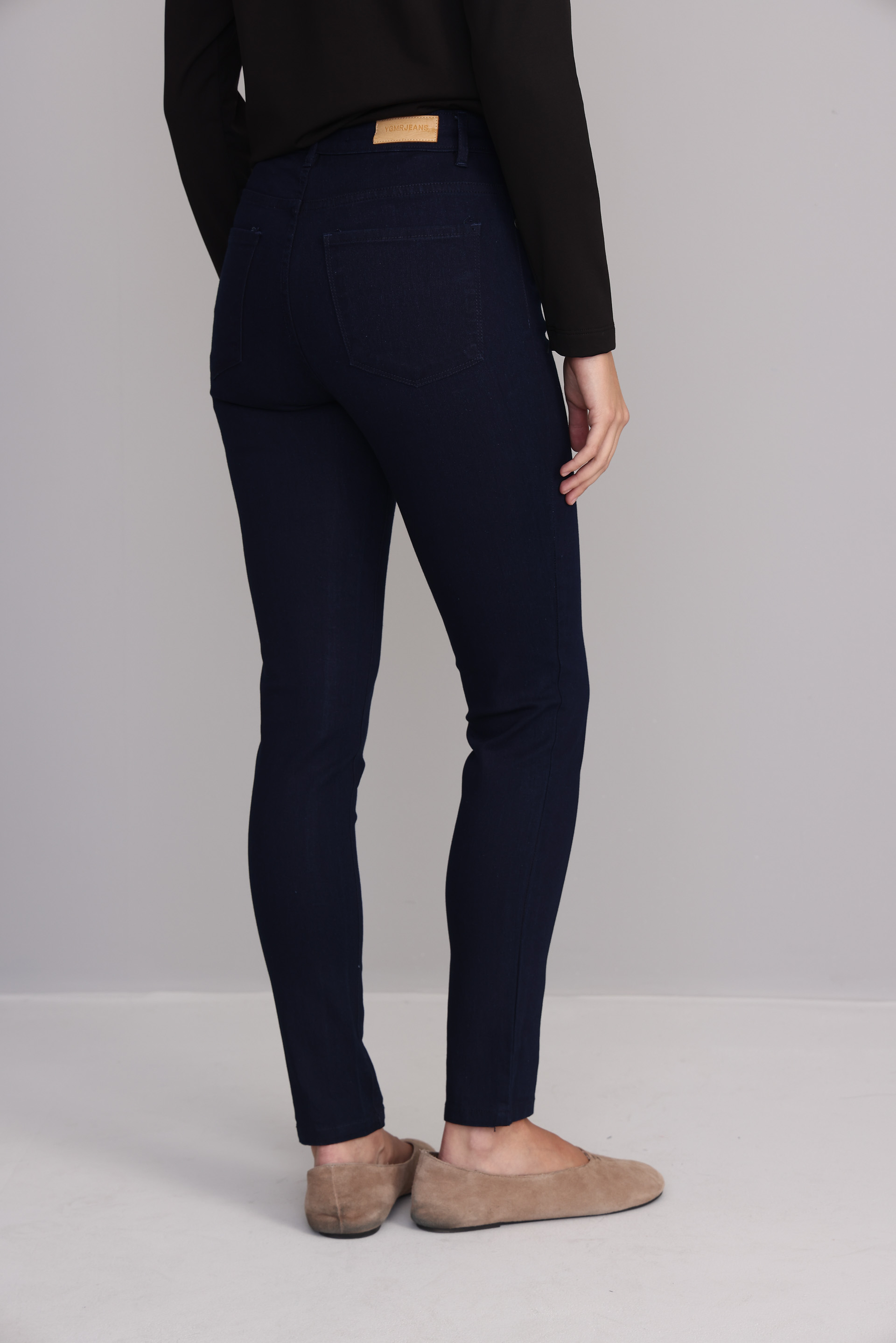 JEAN SKINNY EMMA RAW AZUL MARINO
