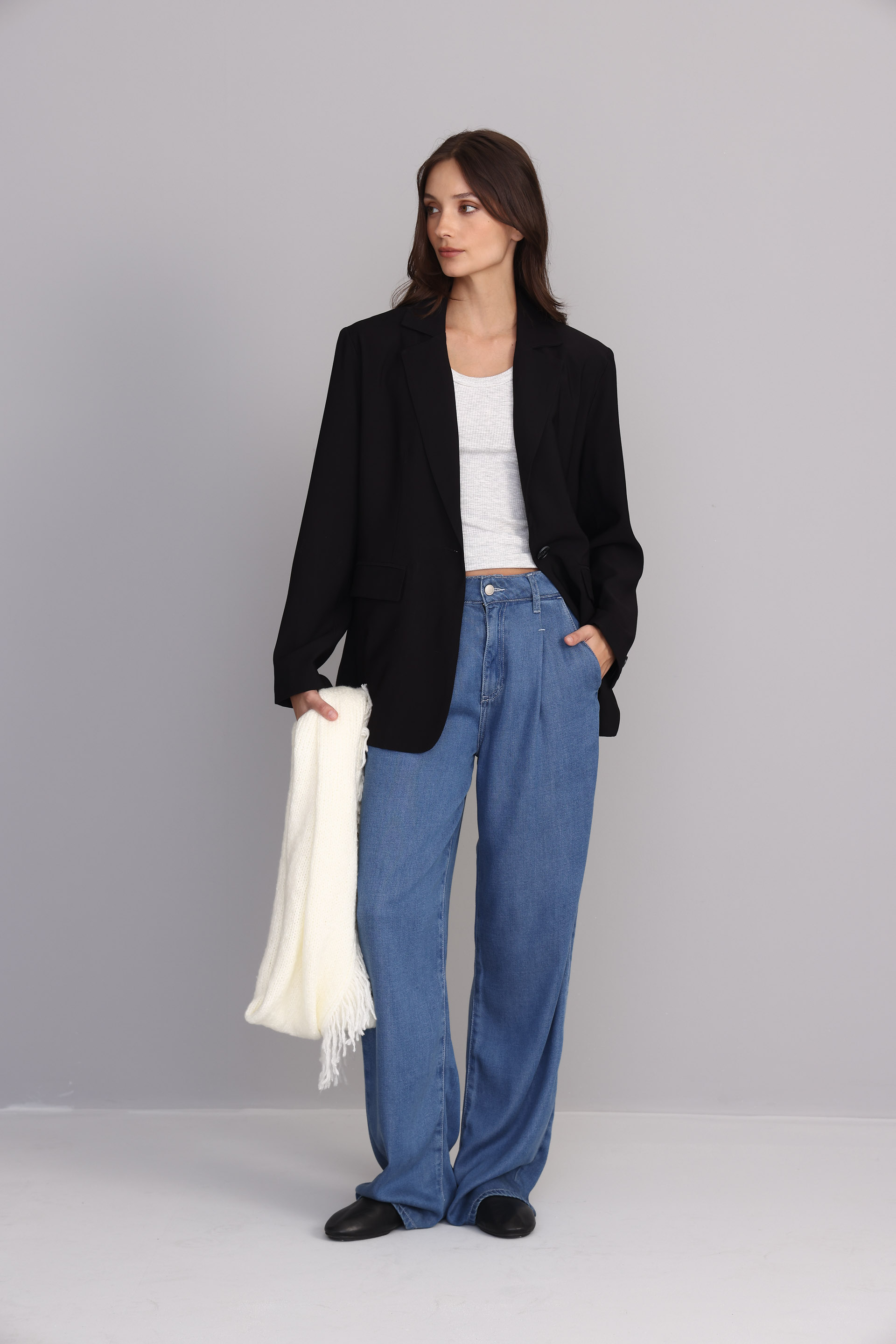 WIDE LEG SASTRERO CELESTE 