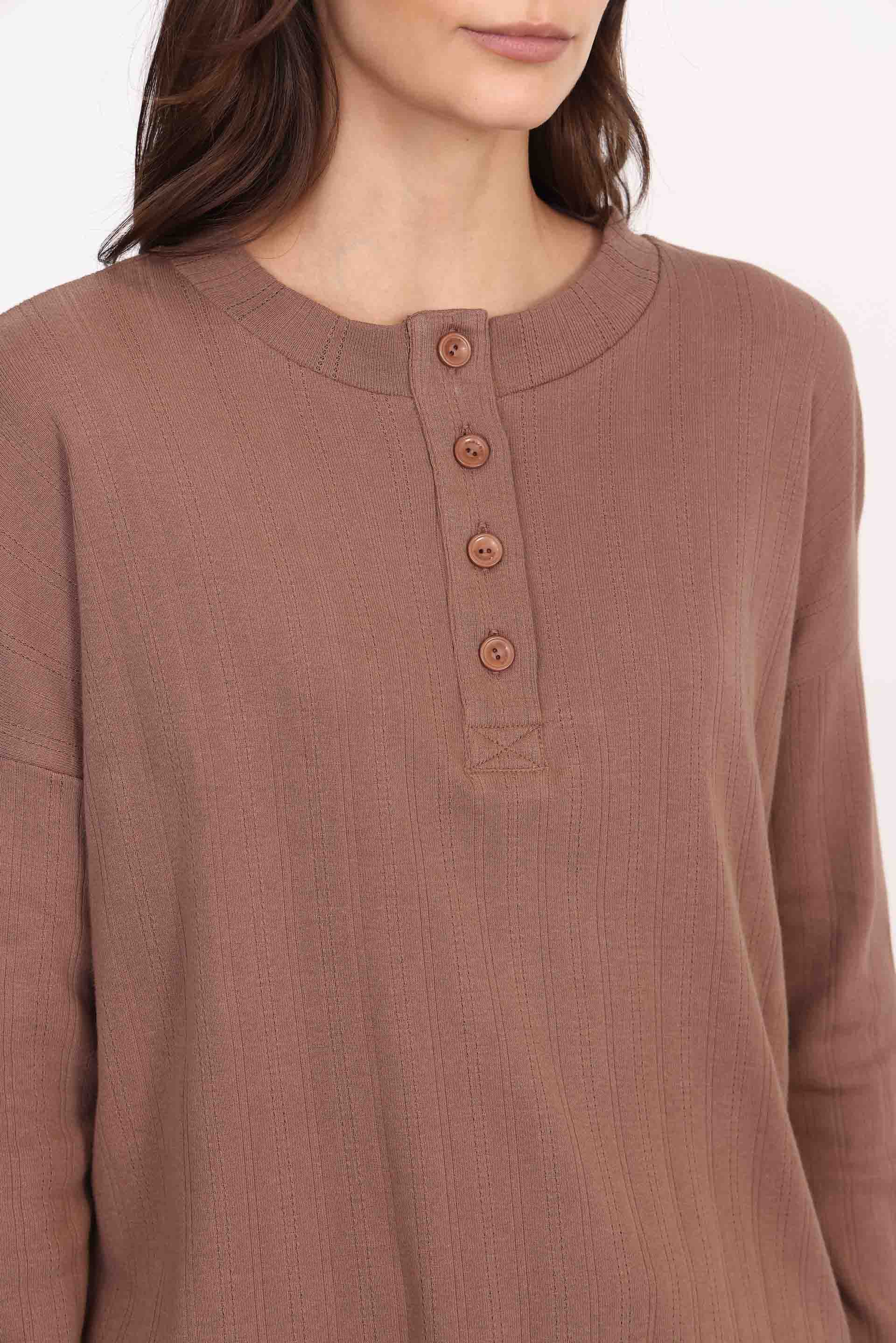 REMERA ABI MARRON OSCURO