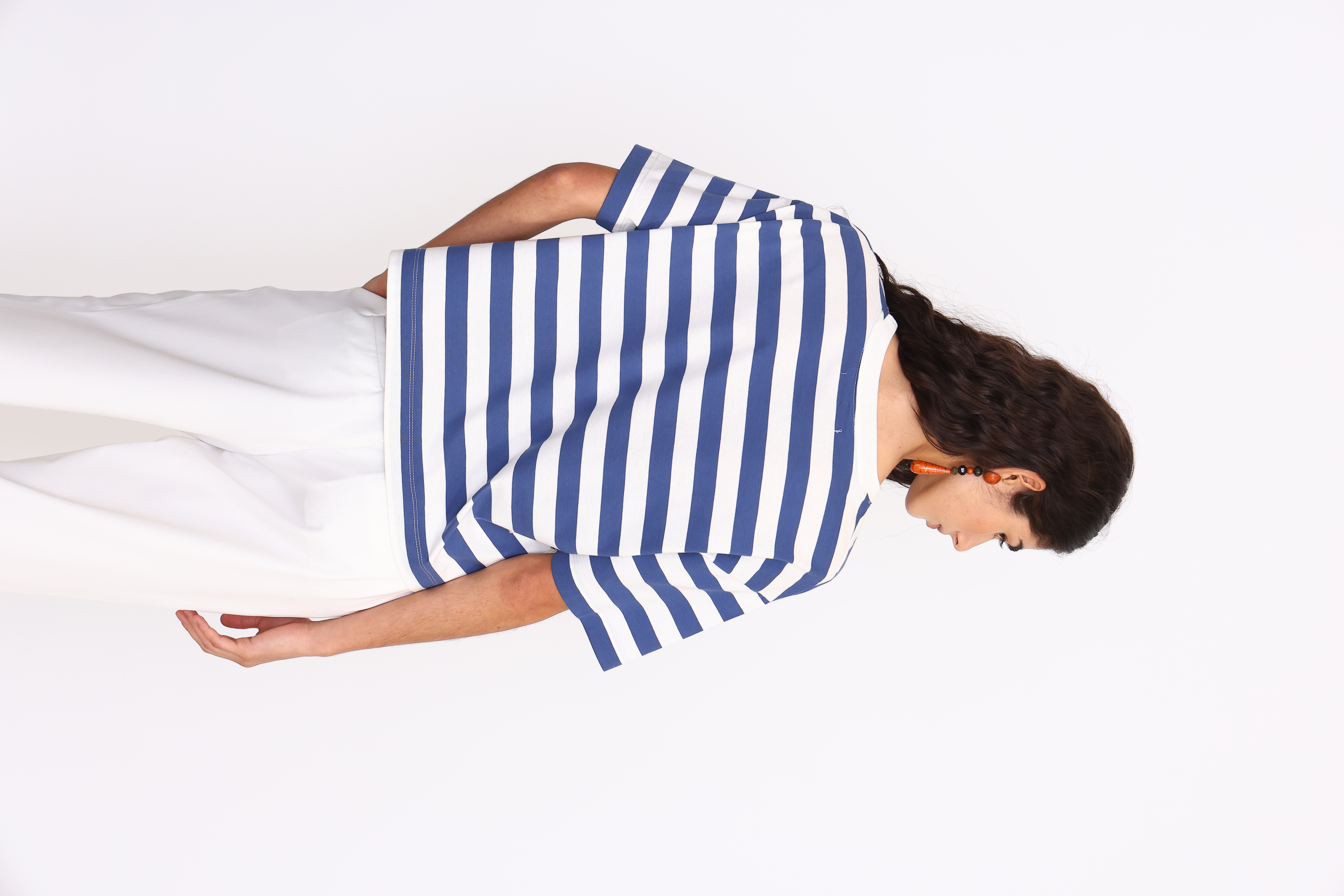 REMERA RAYADA CALAAZUL MARINO