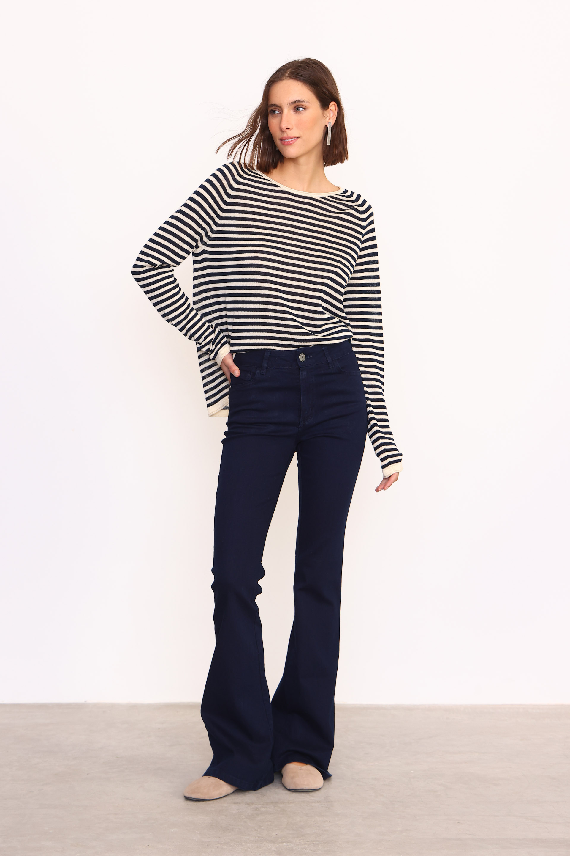 Y006 OXFORD T.ALTO RAW AZUL MARINO