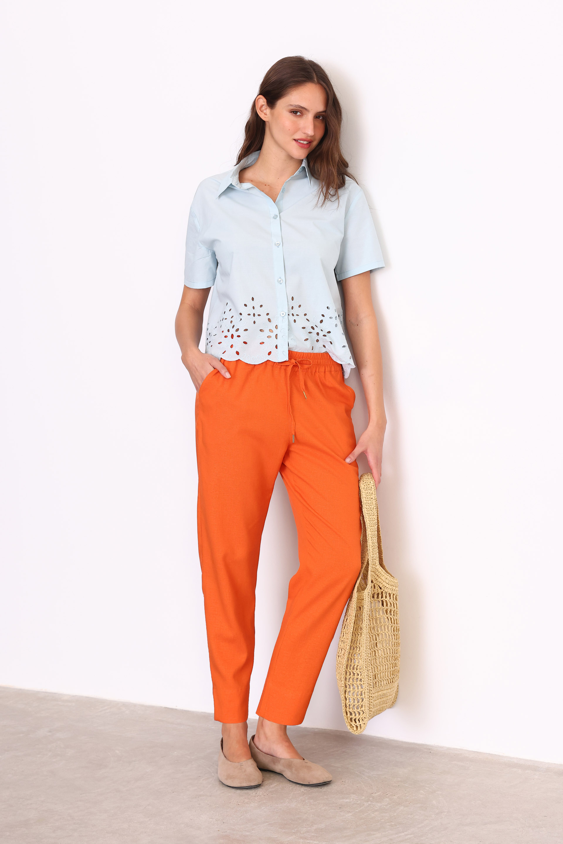 PANTALON PILI NARANJA