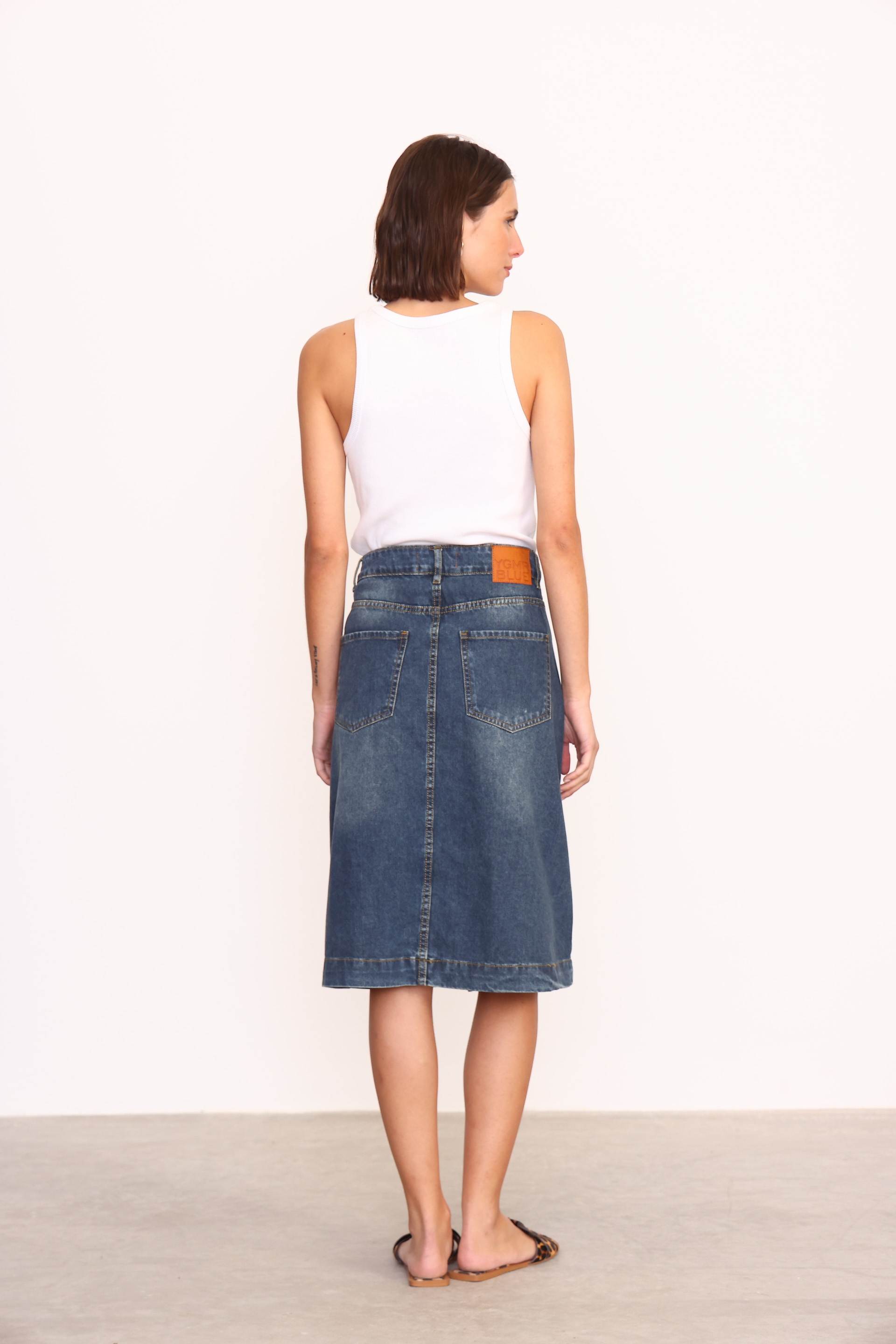 POLLERA ANNA BLUE AZUL