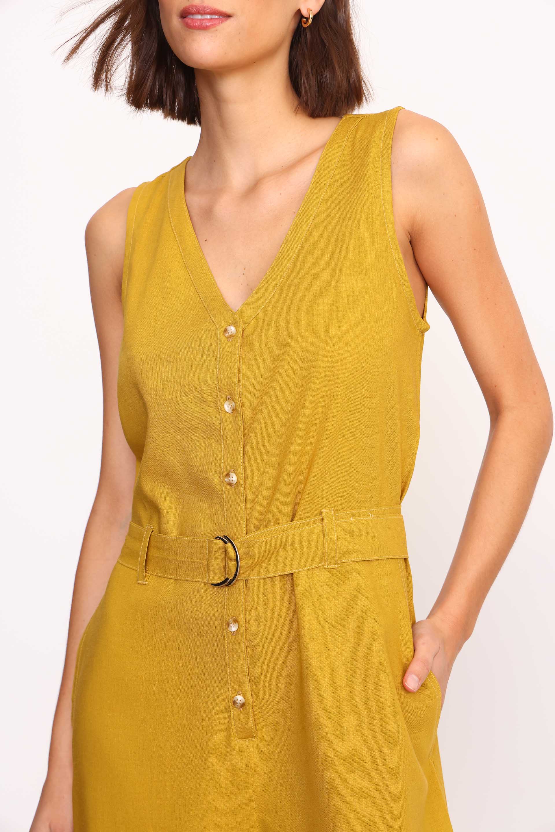 MONO LINO FRANCA VERDE OLIVA