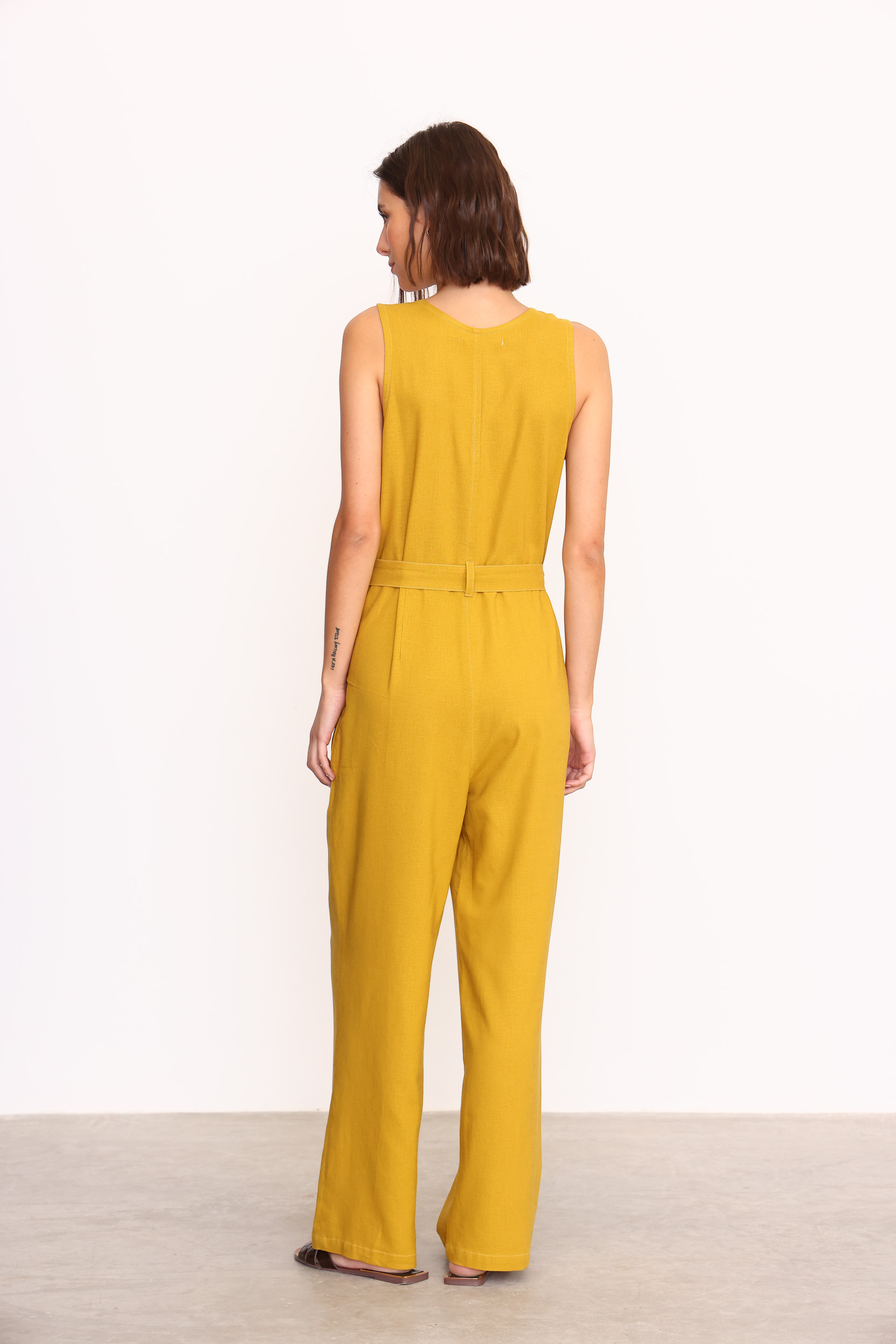 MONO LINO FRANCA VERDE OLIVA