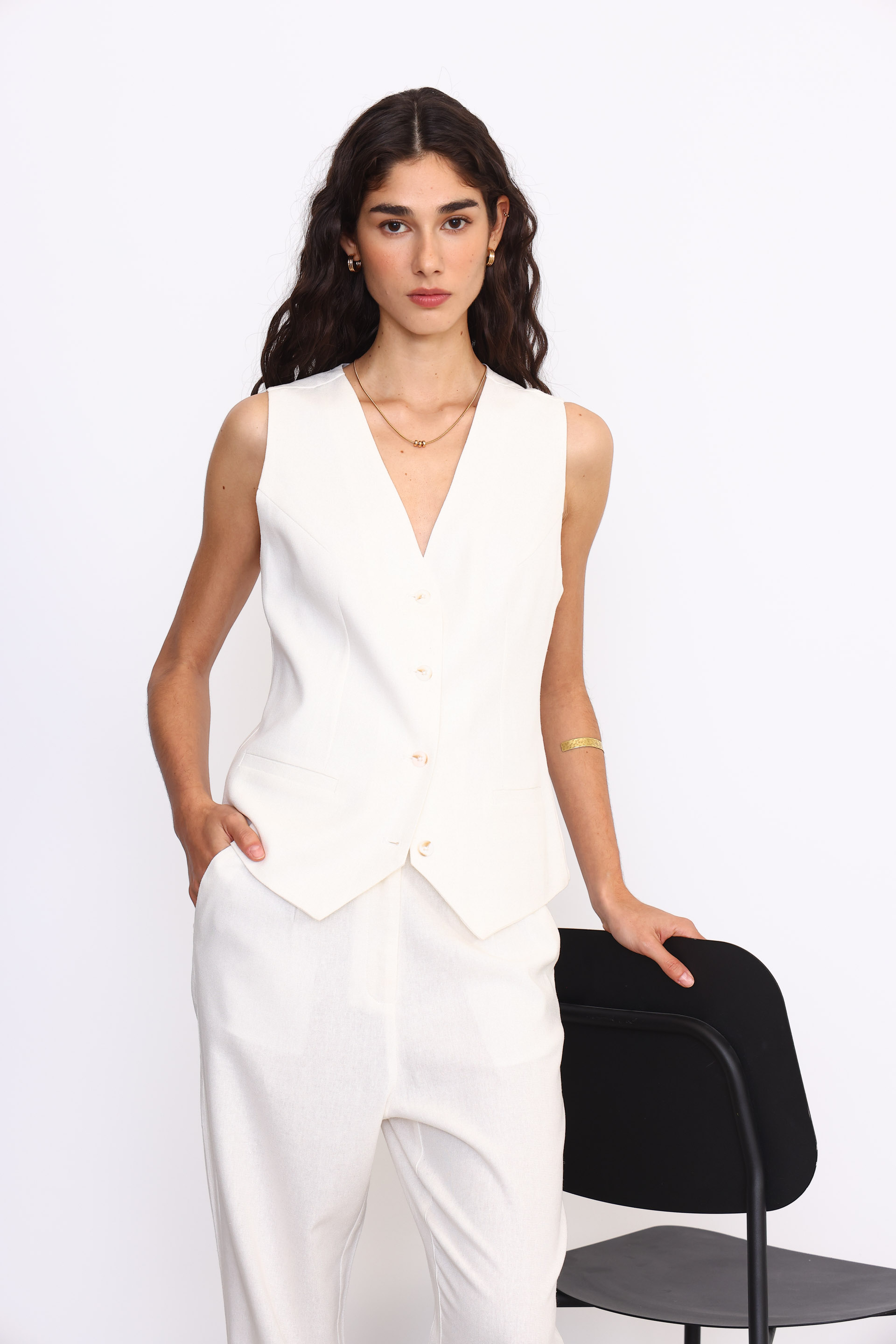 CHALECO MARTINA BLANCO