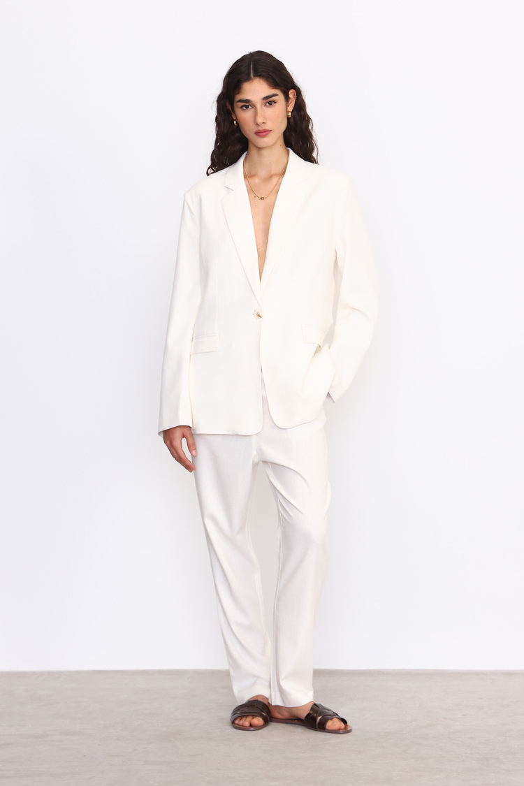 BLAZER LINO AMBER BLANCO