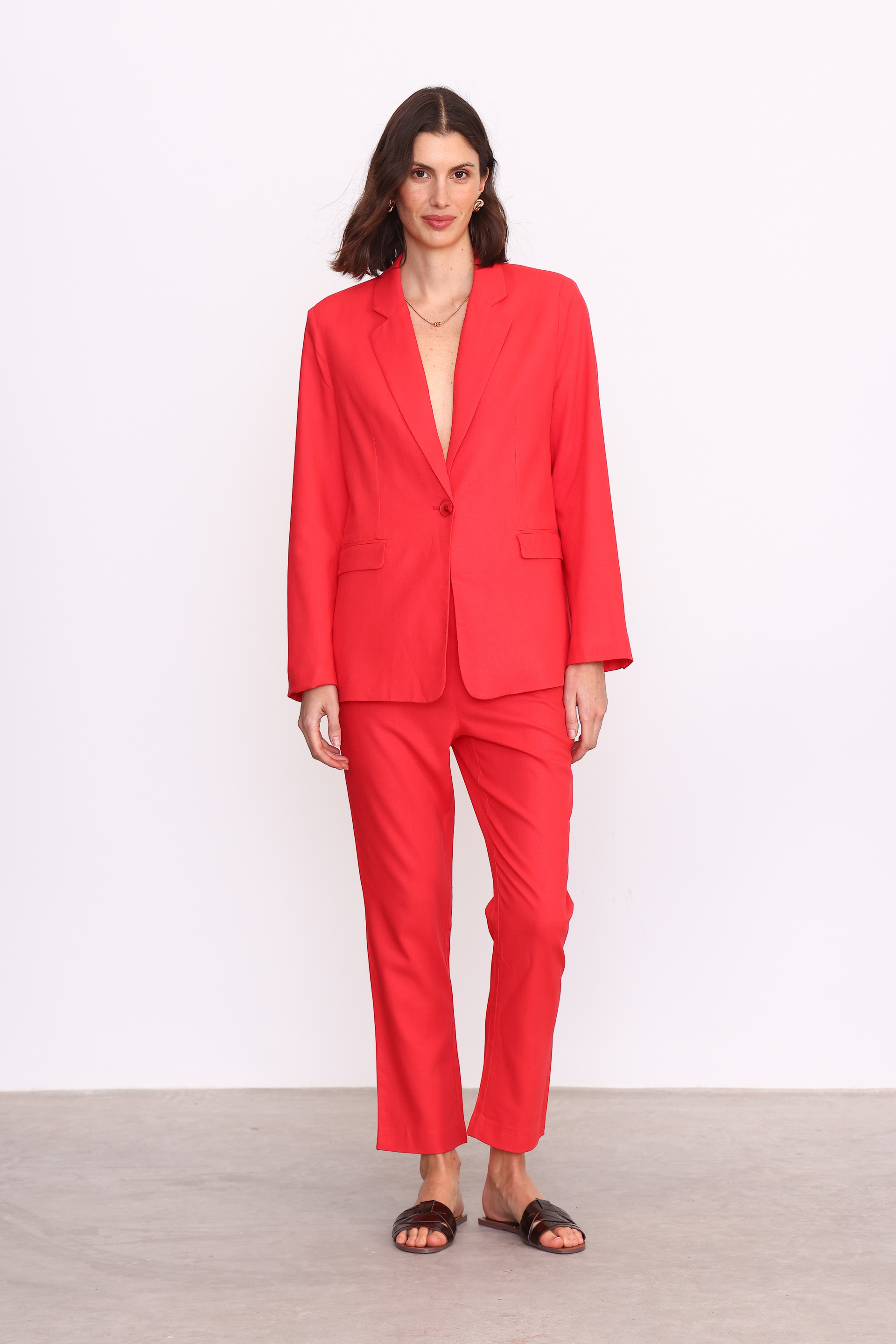 BLAZER LINO AMBER ROJO
