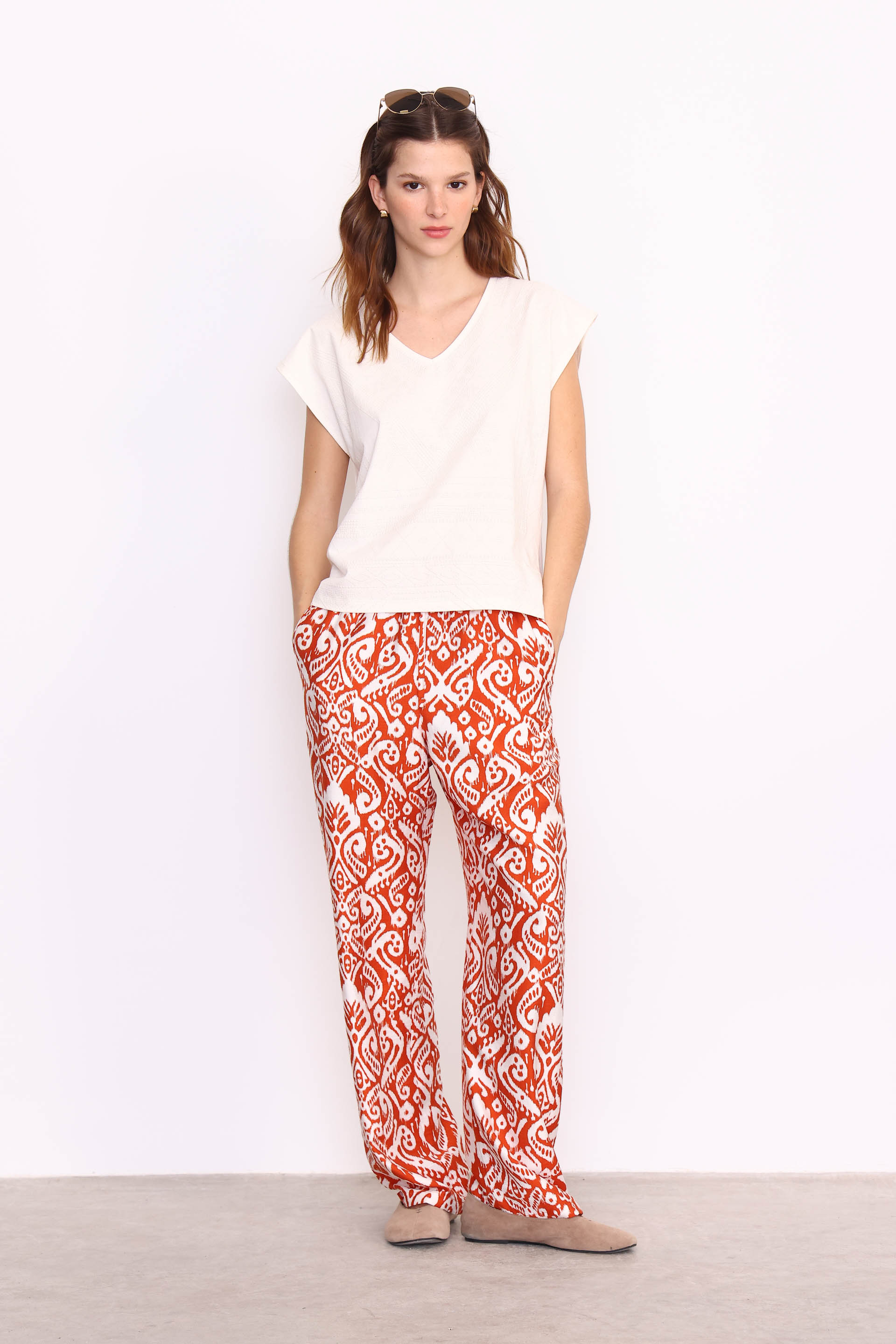 REMERA ÉTNICA EVE OFF WHITE
