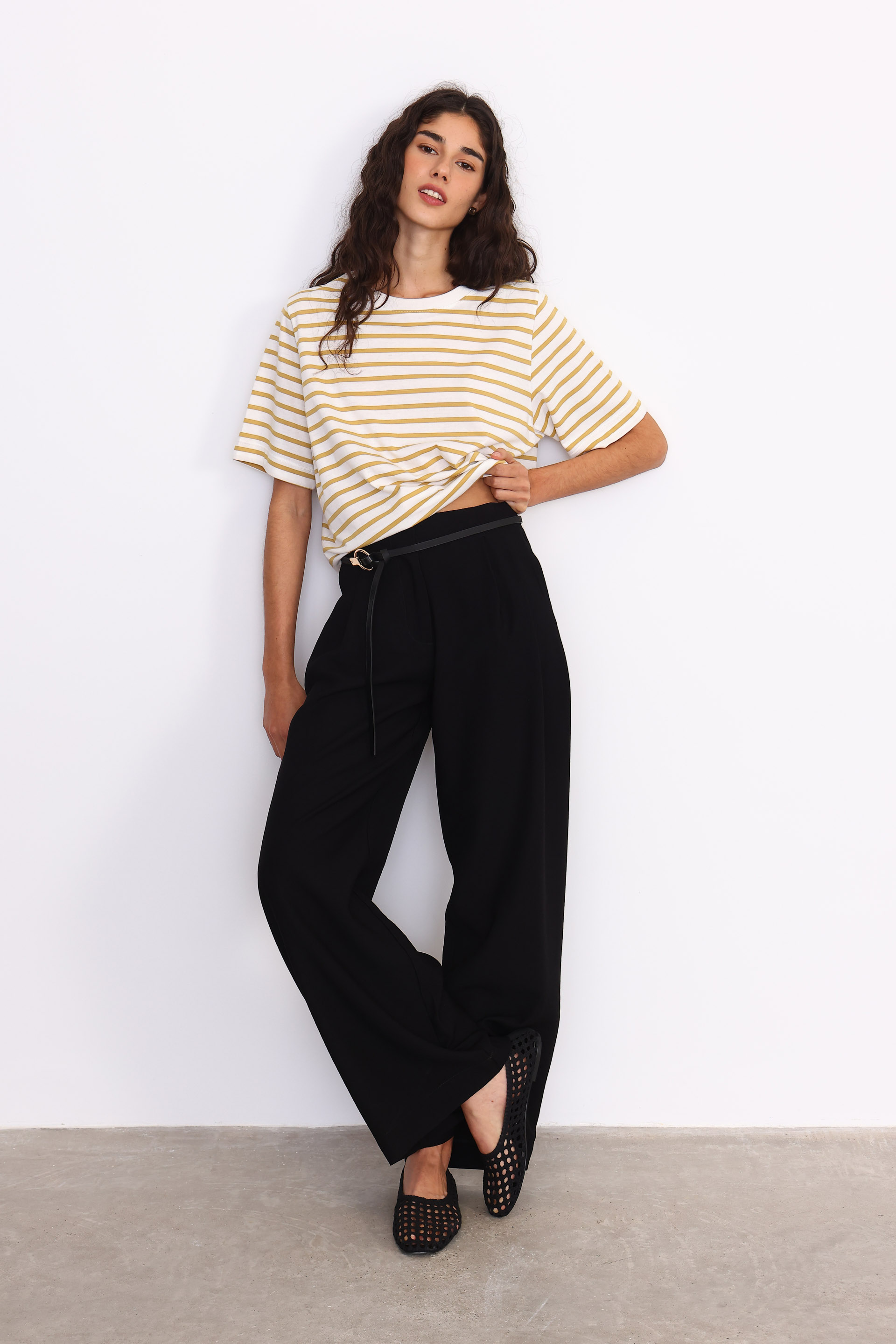 REMERA RAYADA MARTI VERDE OLIVA