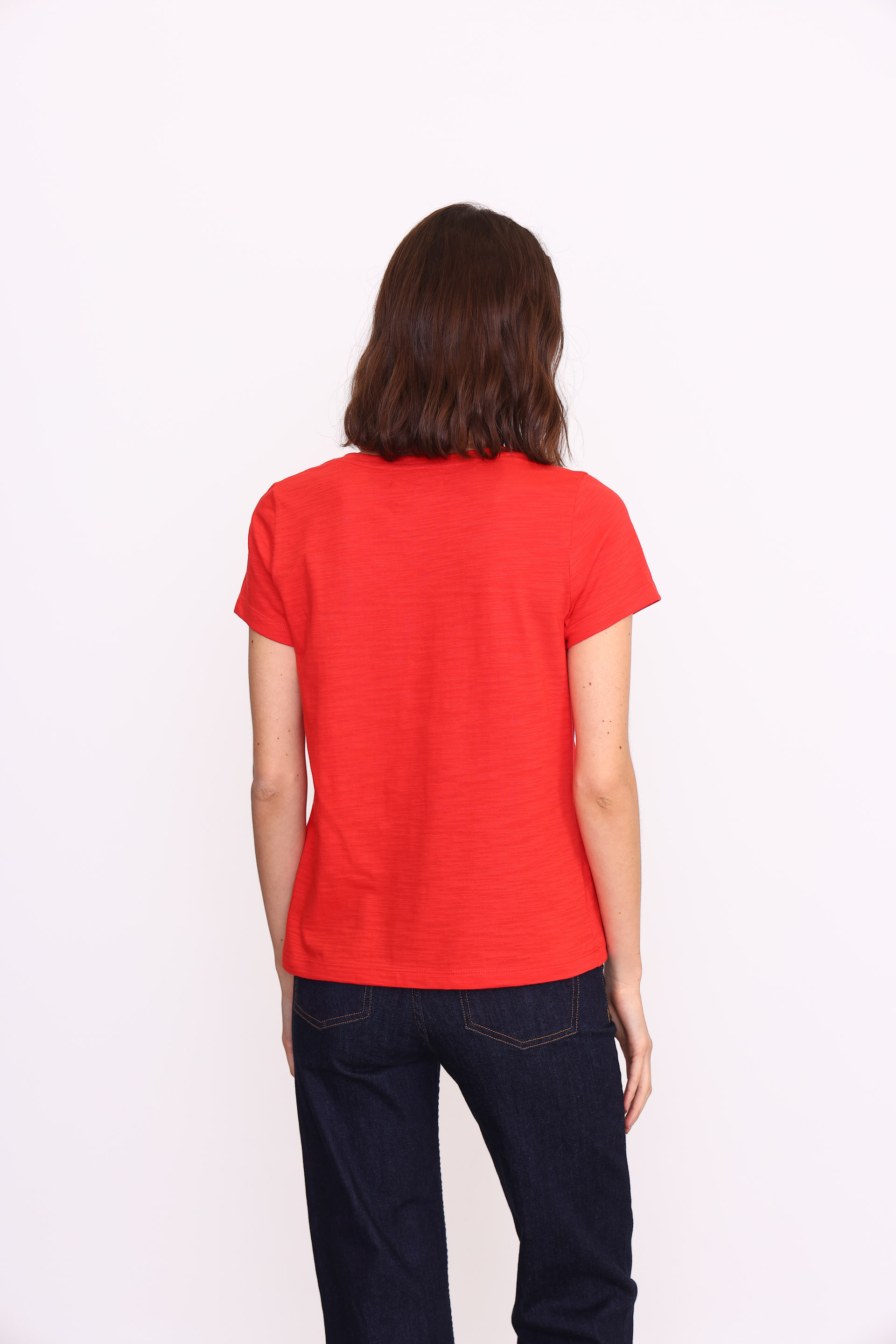 REMERA MARION MC ESCOTE V ROJO