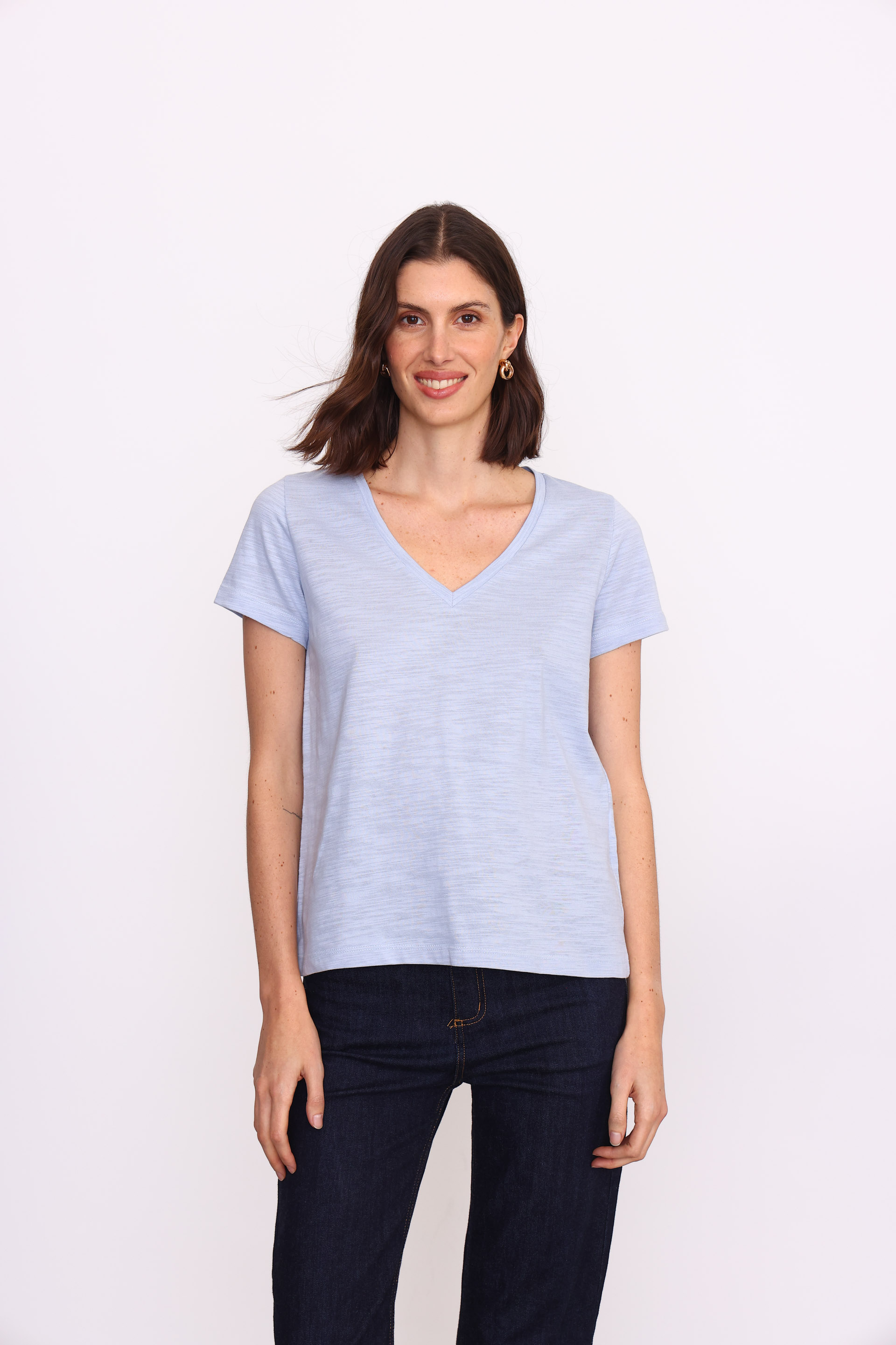 REMERA MARION MC ESCOTE V CELESTE