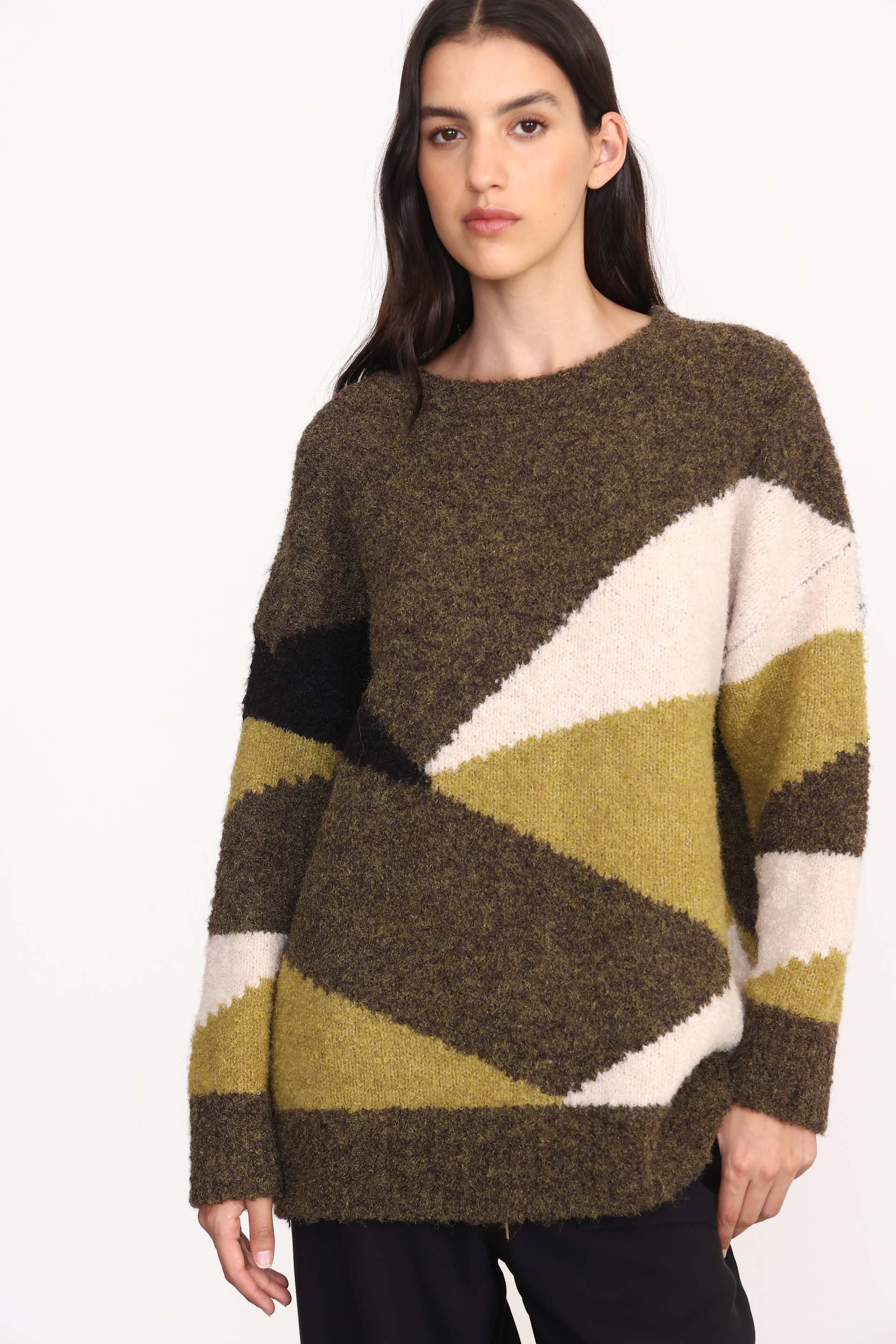 SWEATER MOULINE ABI VERDE MILITAR
