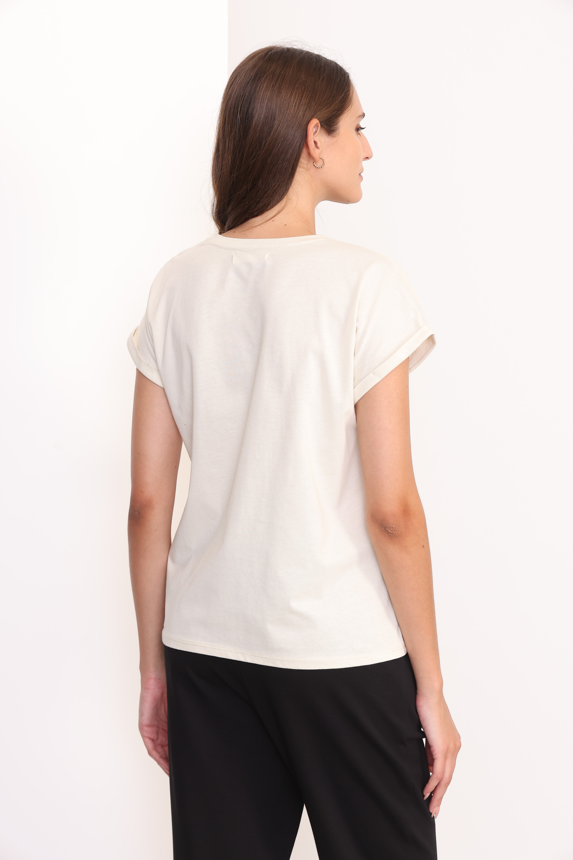 REMERA ROSE MANTECA 