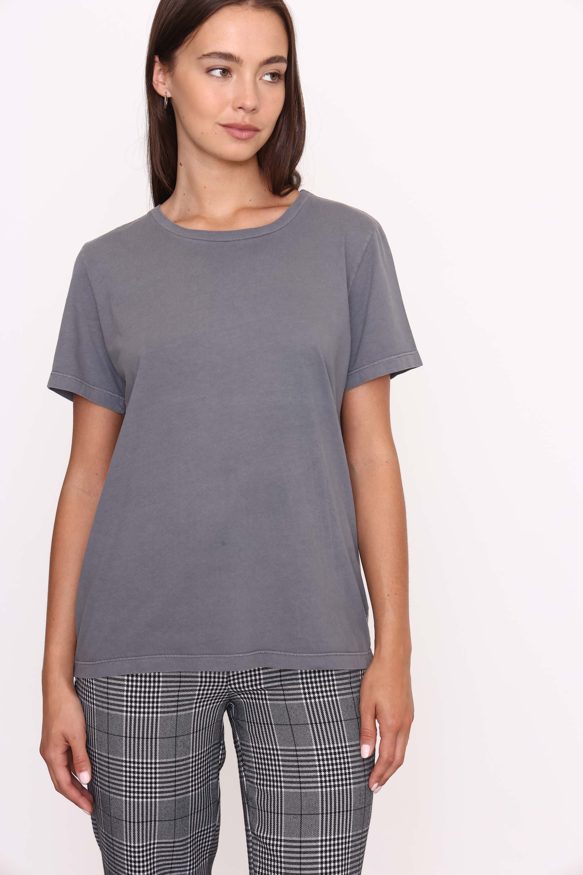 REMERA MARA VINTAGE GRIS OSCURO