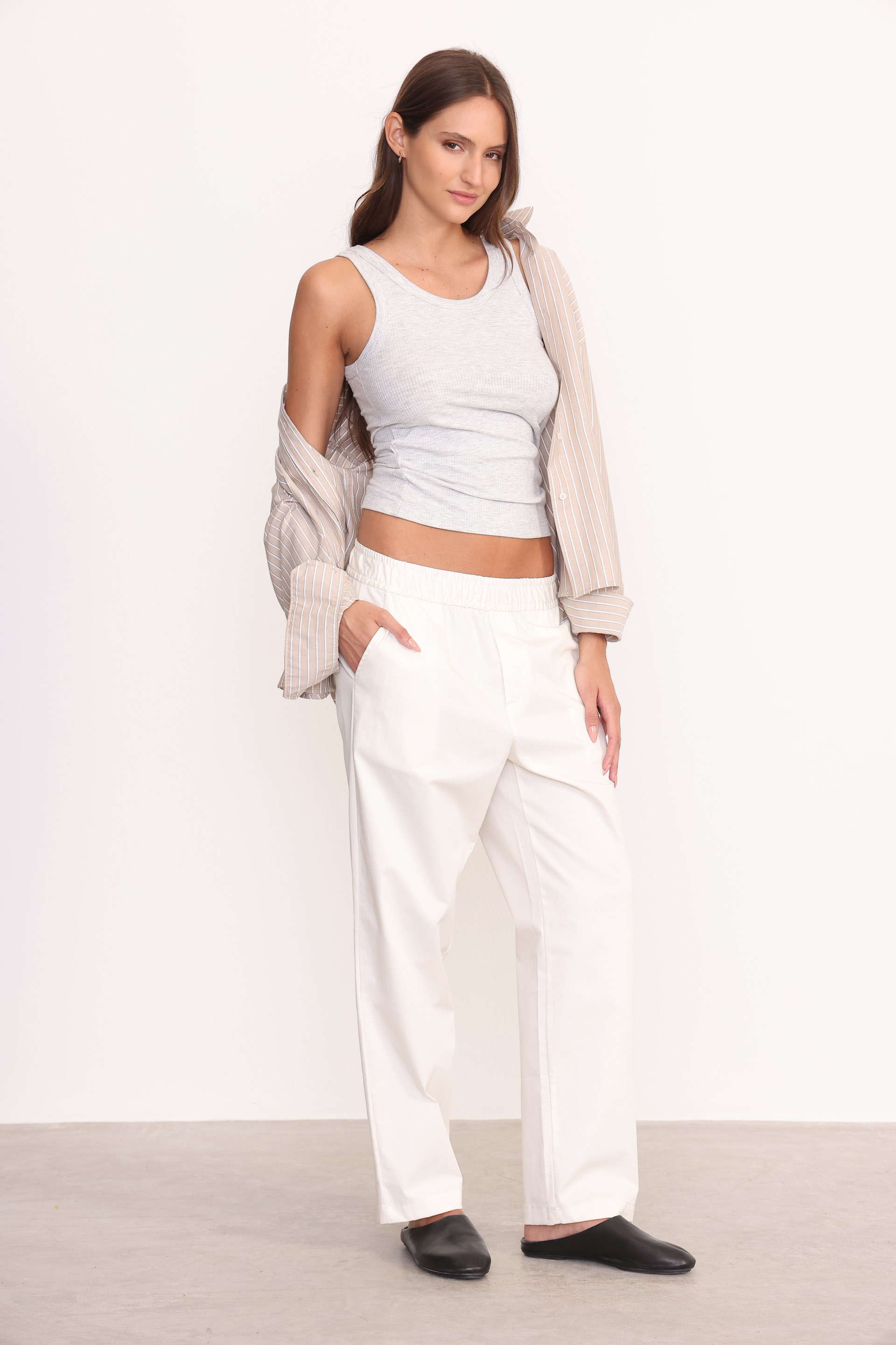 PANTALON GIORGIA MANTECA