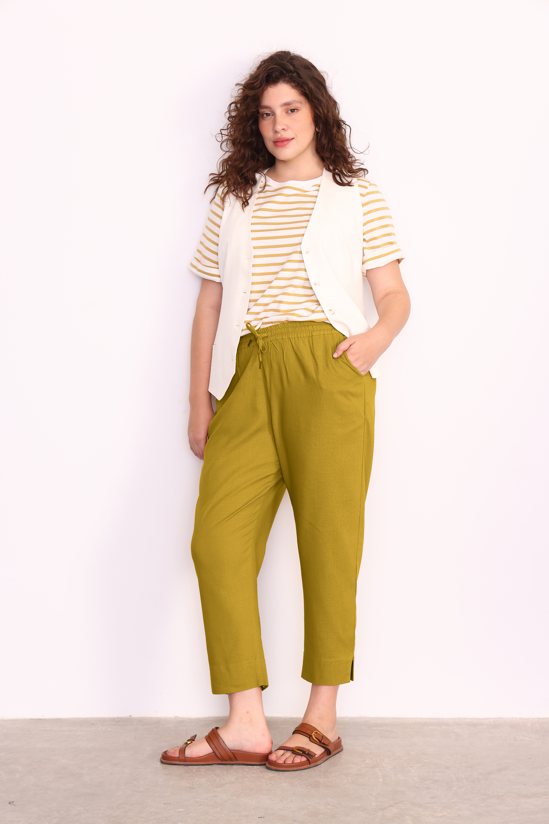 PANTALON PILI VERDE OLIVA