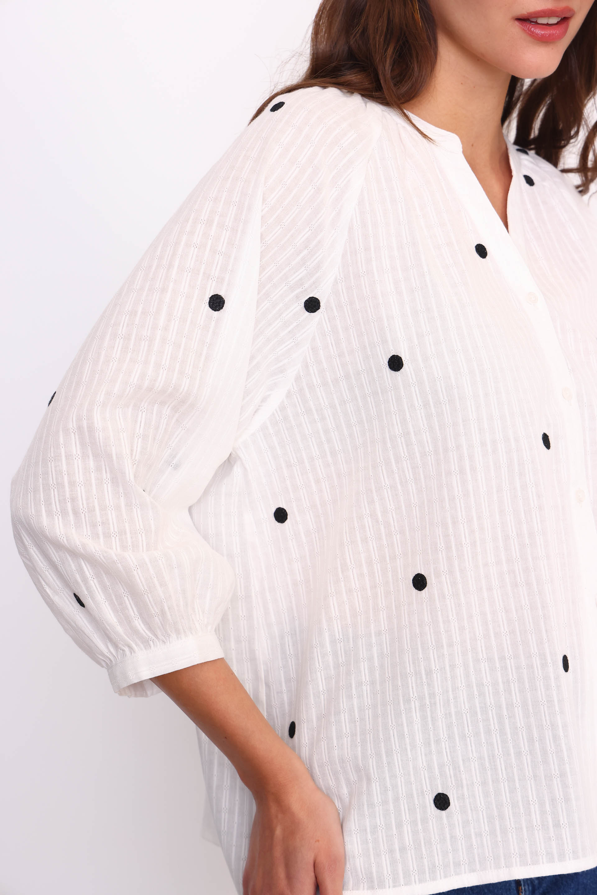 CAMISA PLUMETI COLOR CRIS  NEGRO