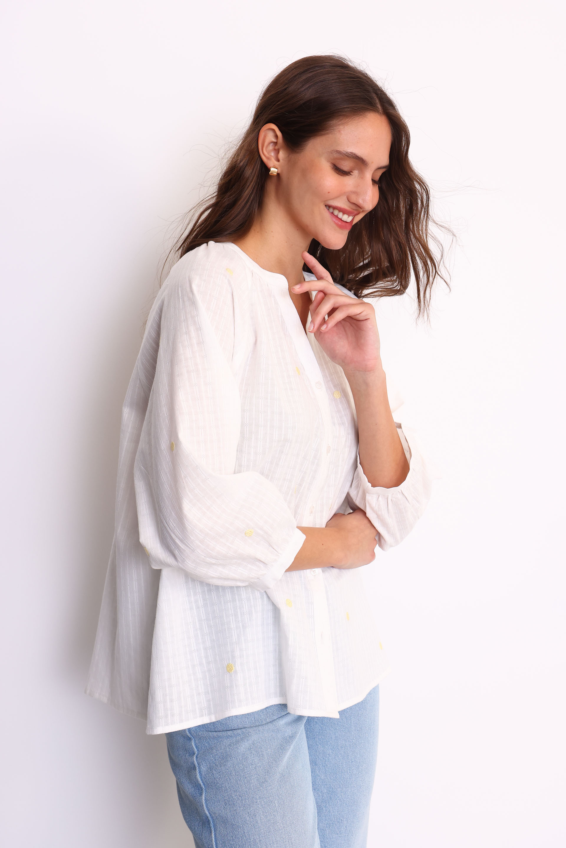 CAMISA PLUMETI COLOR CRIS  LIMA