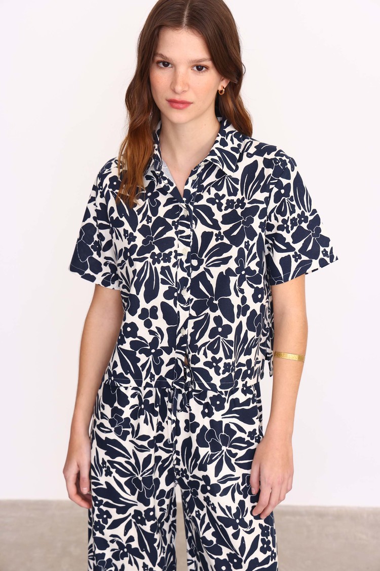 CAMISA ABIGAIL AZUL MARINO